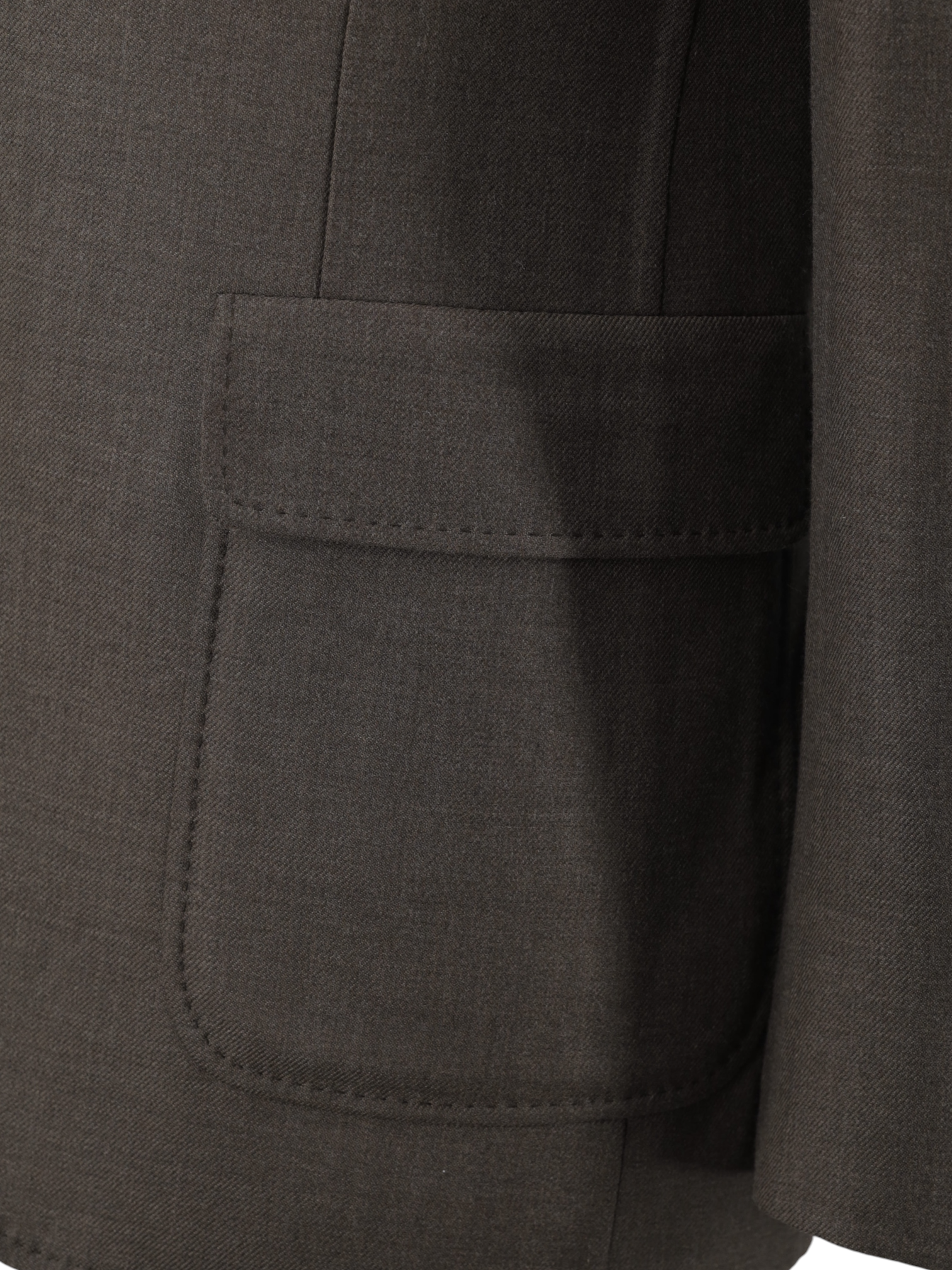 Brioni Taupe Wool & Silk Unconstructed "Metallica Collection" Jacket