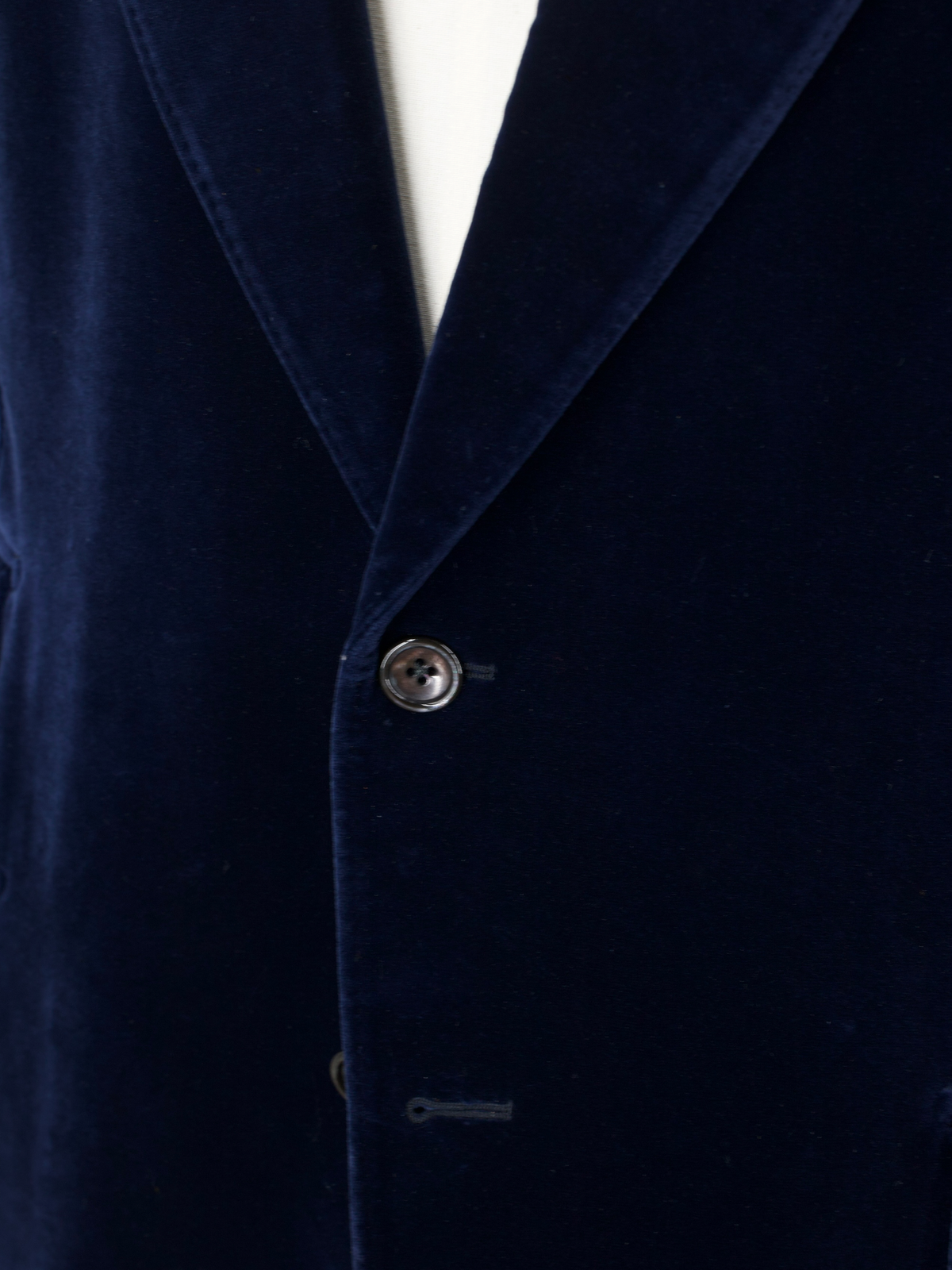 Tom Ford Dark Blue Cotton Velvet Windsor Jacket