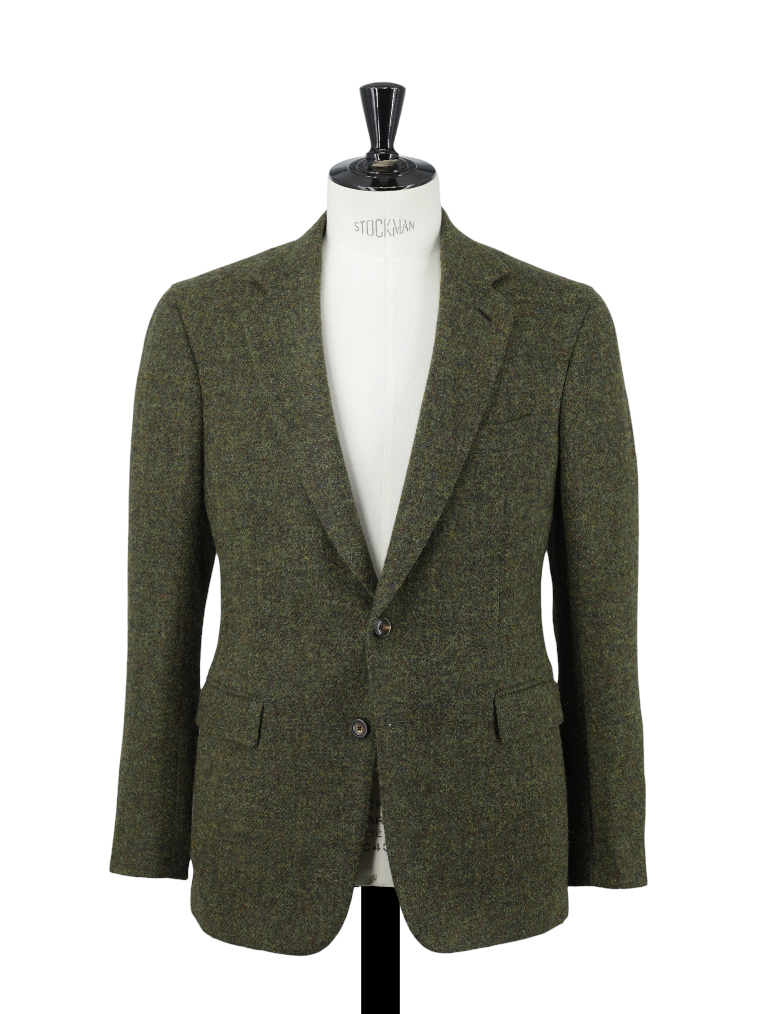 Cifonelli Moss Green & Burgundy Tweed Wool Jacket
