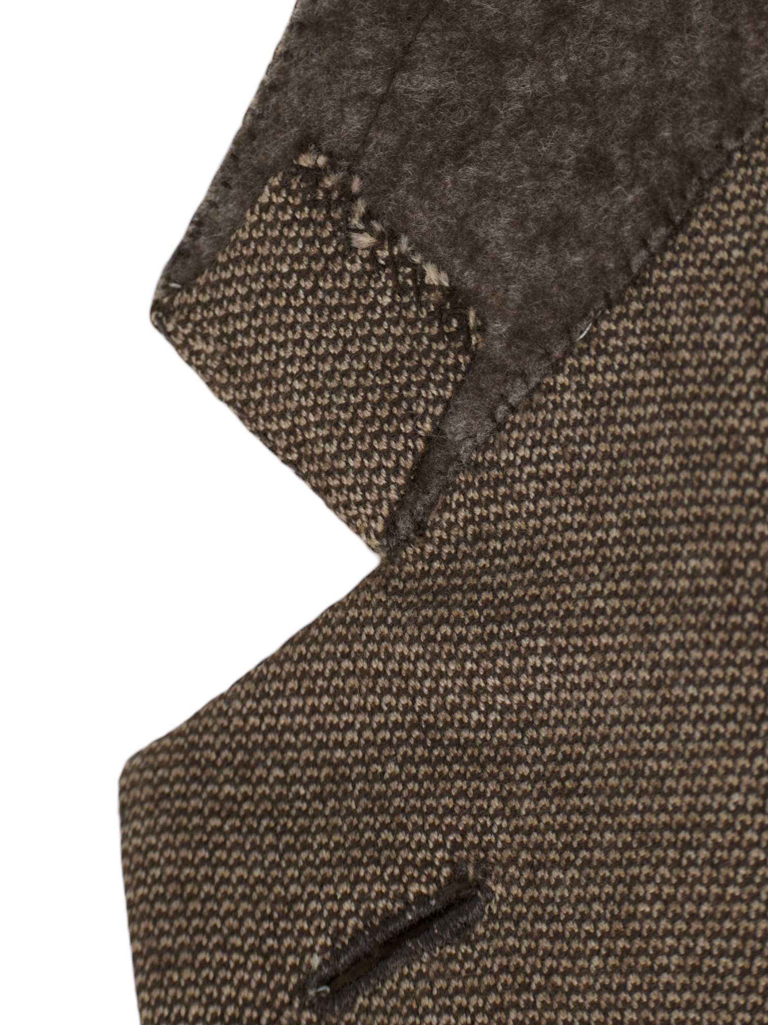 Brioni Light Brown Pure Cashmere Micro-Pattern Palatino Jacket