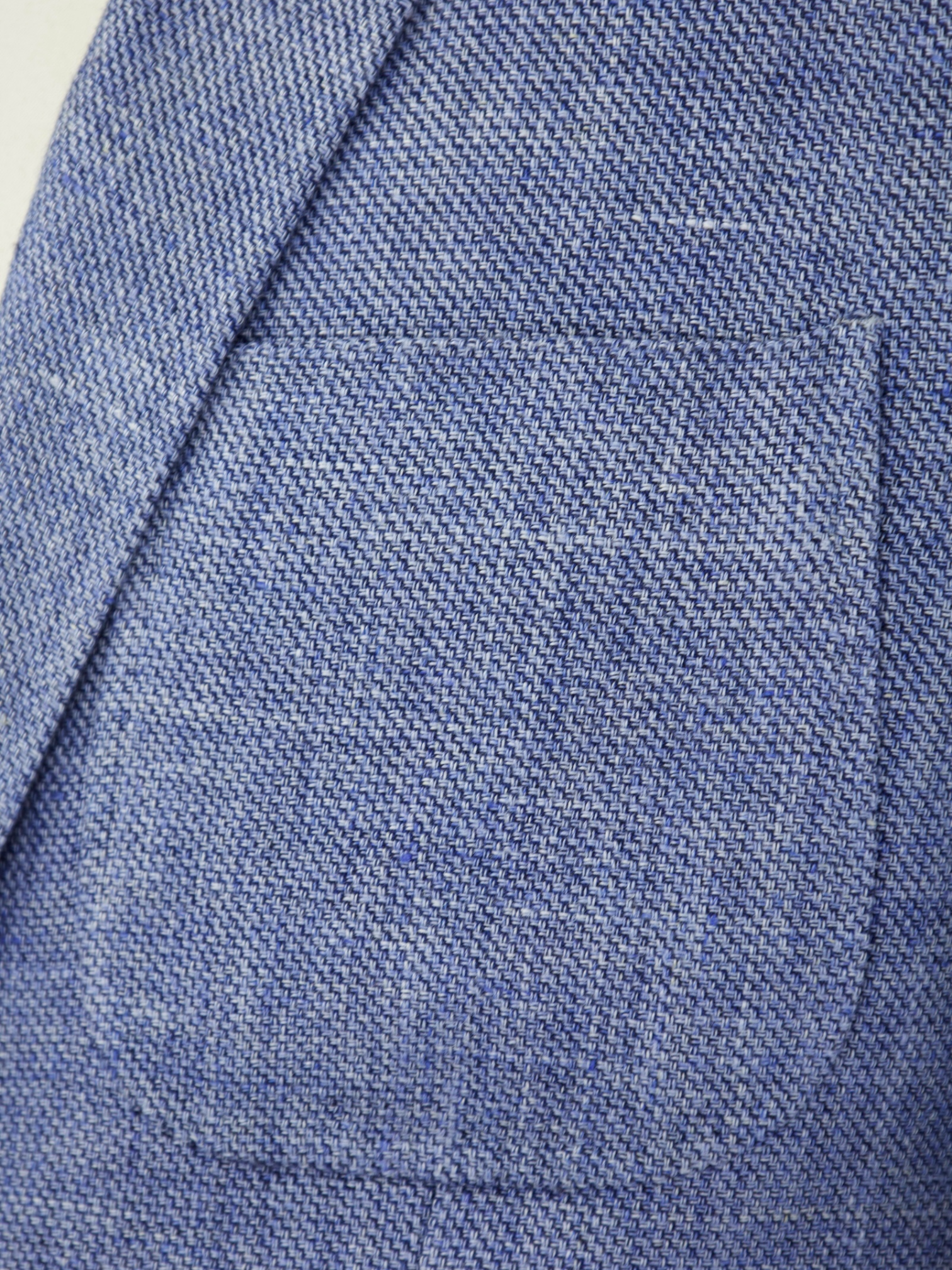 Corneliani ID Slate Blue Linen & Wool Hopsack Jacket