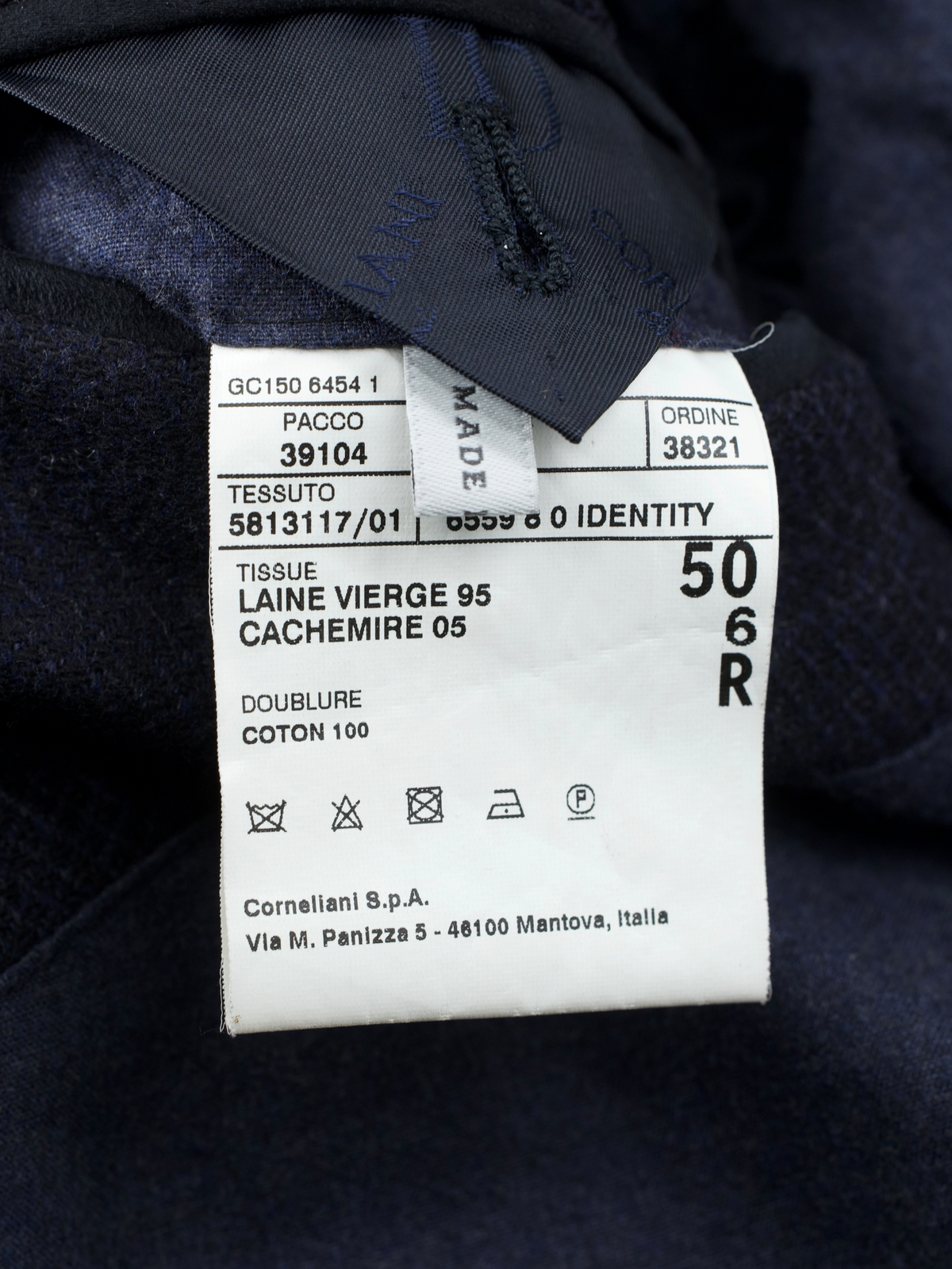 Corneliani ID Dark Blue Wool & Cashmere Milestone Fall Vespa Jacket