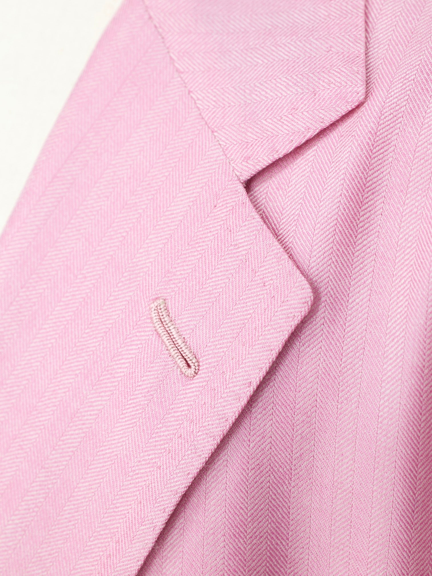 Kiton Pink Cashmere & Silk Herringbone Summer Jacket