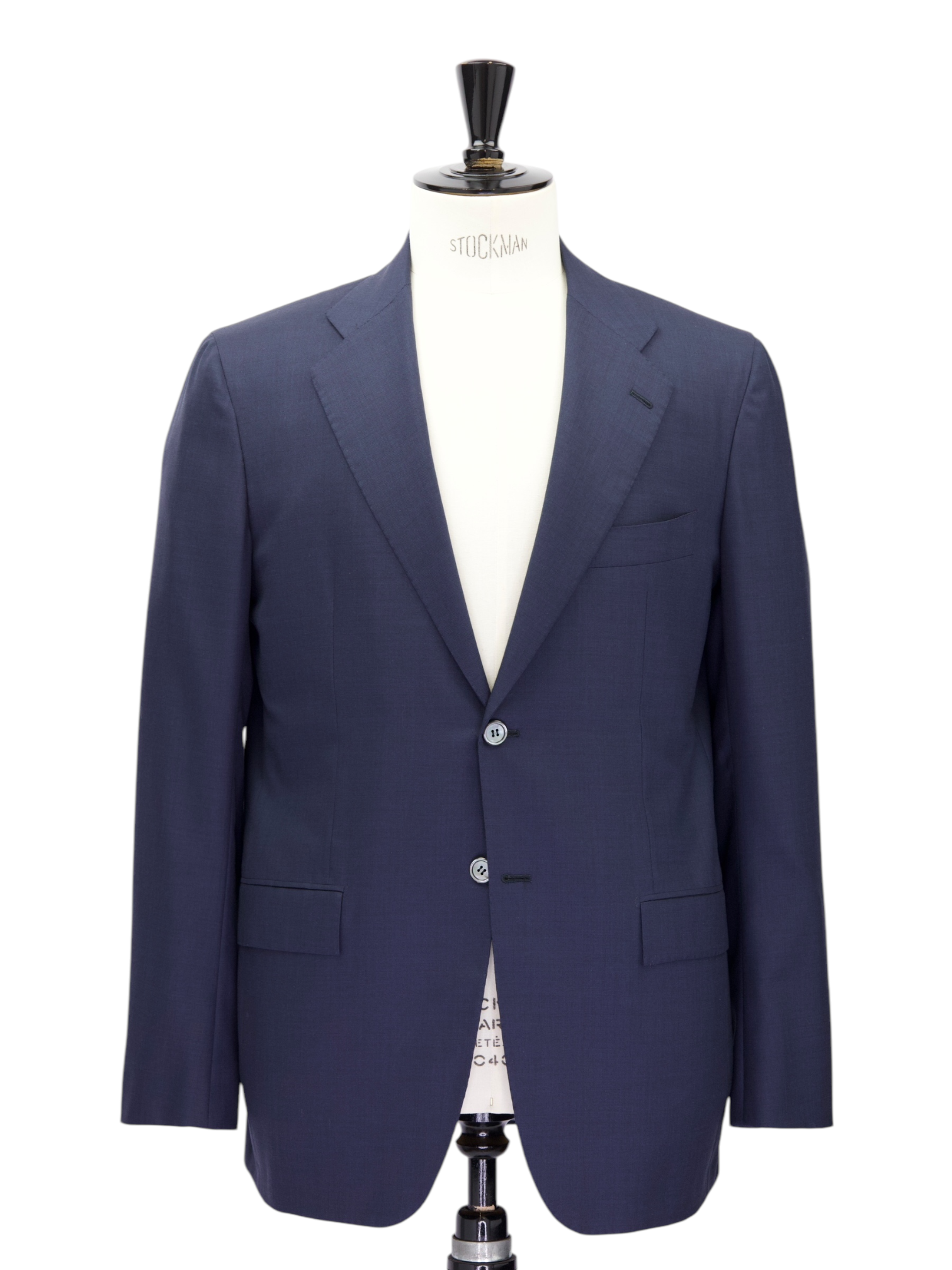 Kiton Dark Blue Diamante Blue "Tessuto Esclusivo" Suit + Extra Trousers