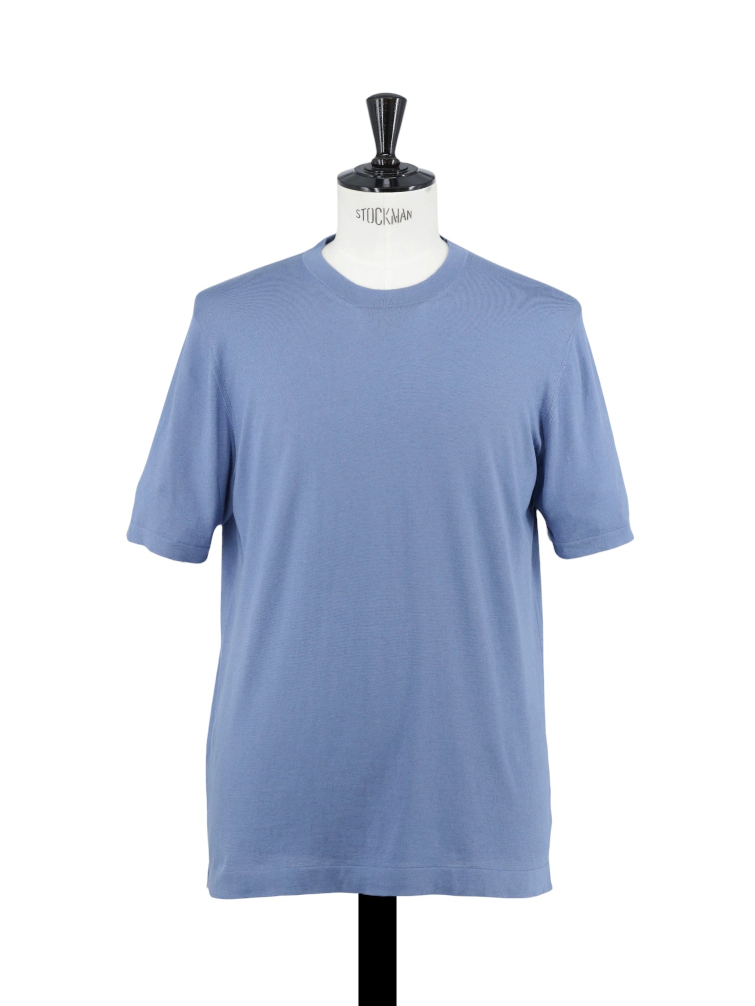 Cesare Attolini Steel Blue Cotton & Cashmere Jersey T-Shirt