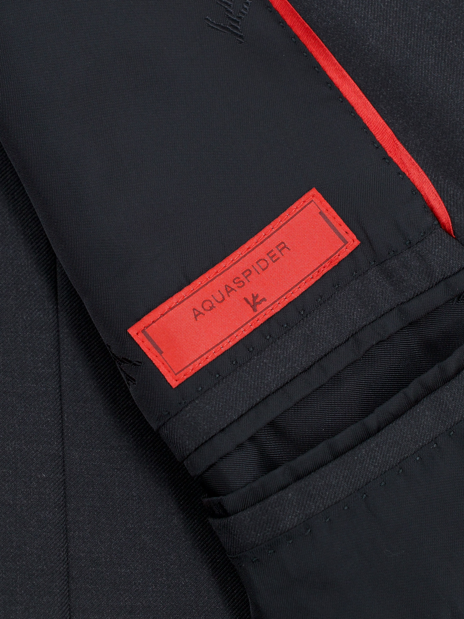 Isaia Anthracite Aquaspider-Wool Twill Gregory Suit