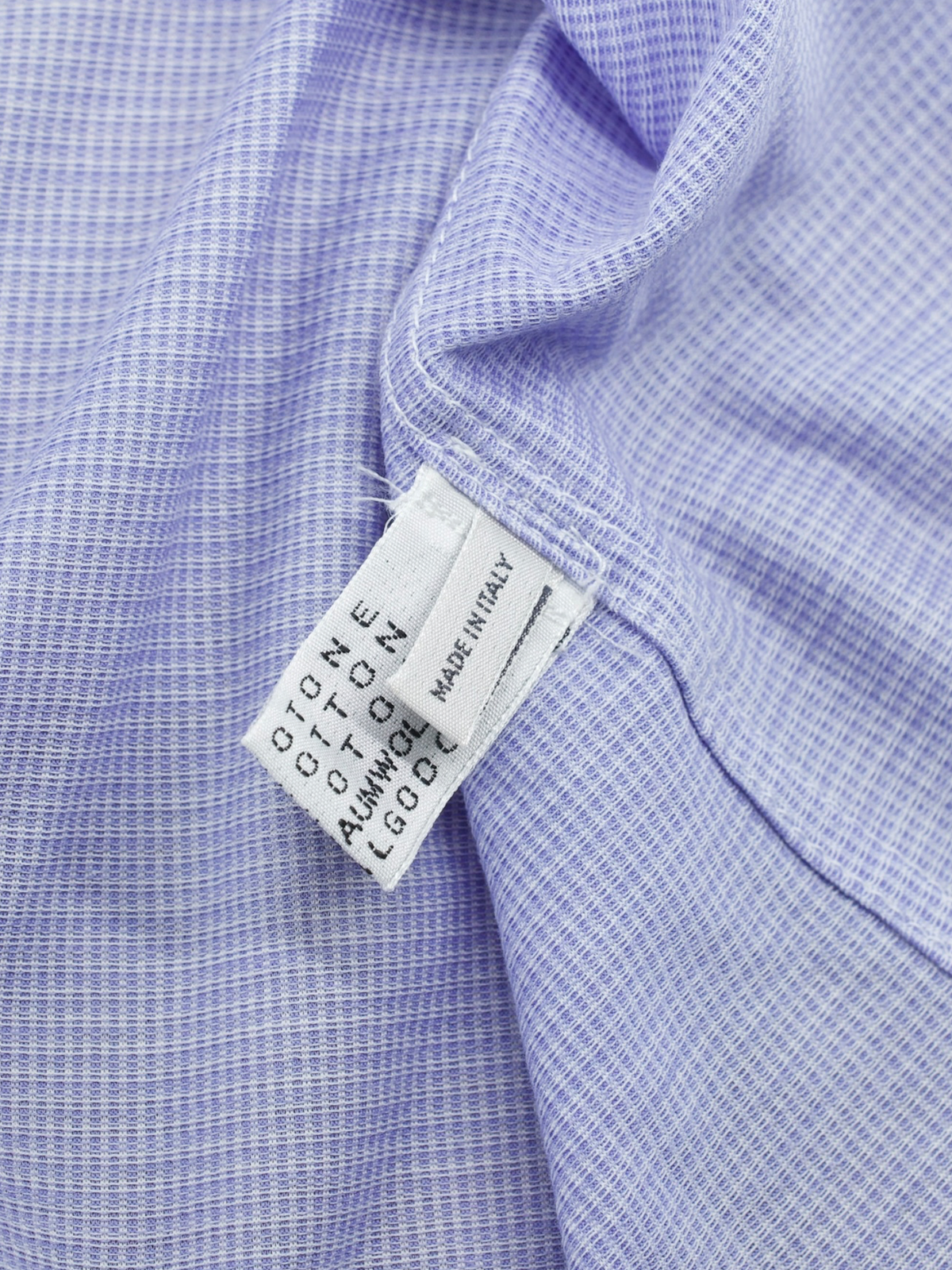 Cesare Attolini Light Blue & White Knitted-Cotton Shirt