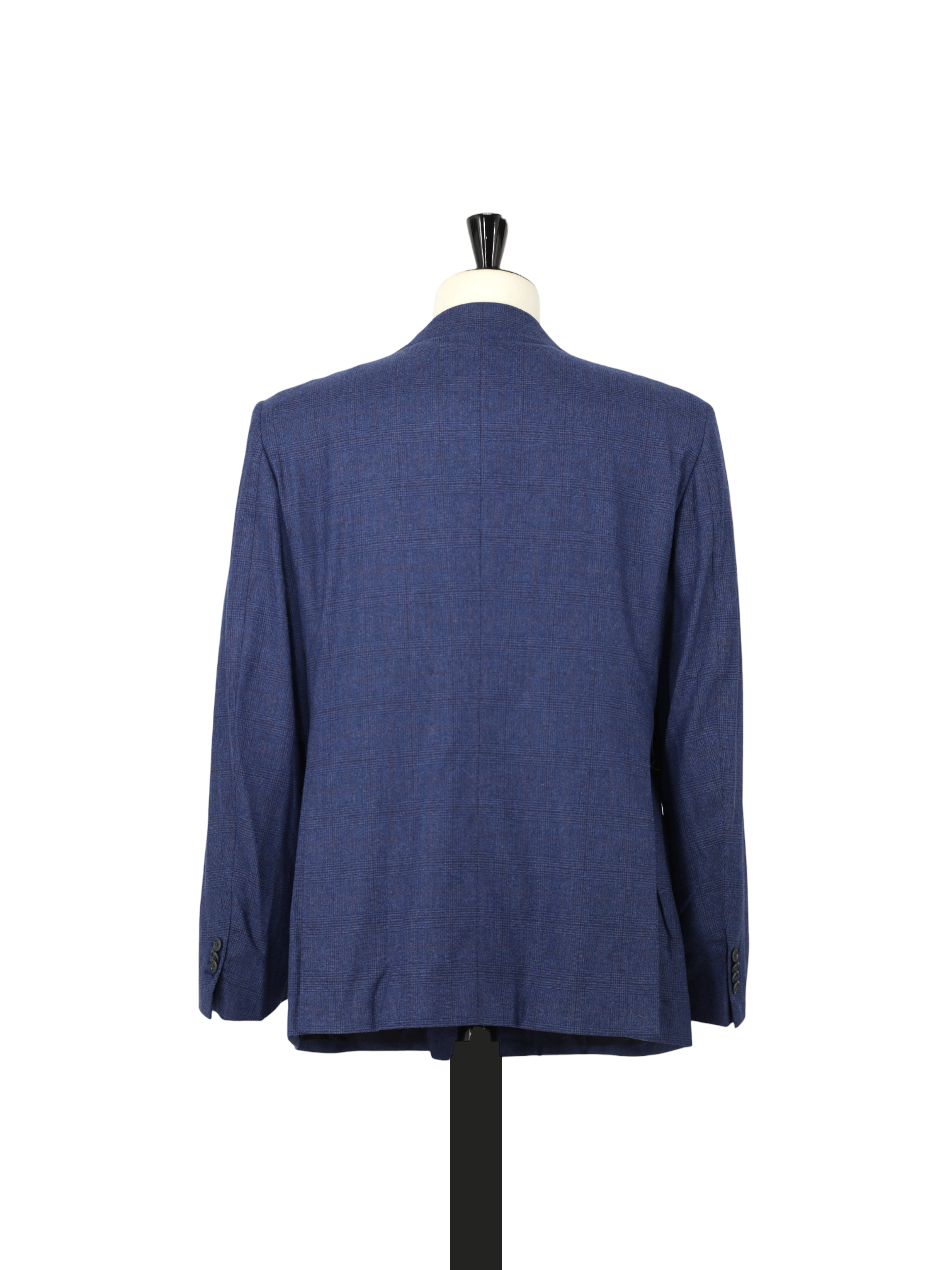 Cesare Attolini Blue & Red Super 170's & Cashmere Double Breasted Glenplaid Suit