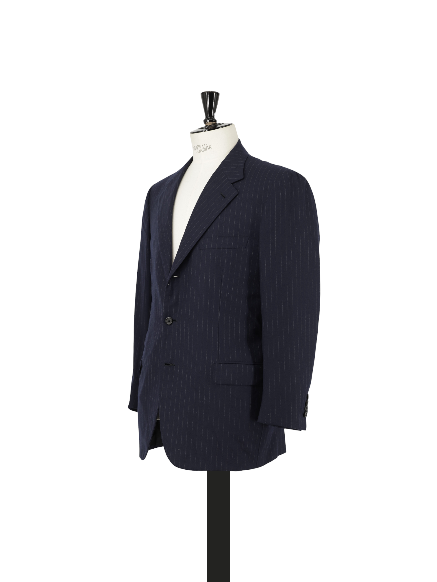Brioni Navy Brushed-Wool Pinstripe Palatino Suit