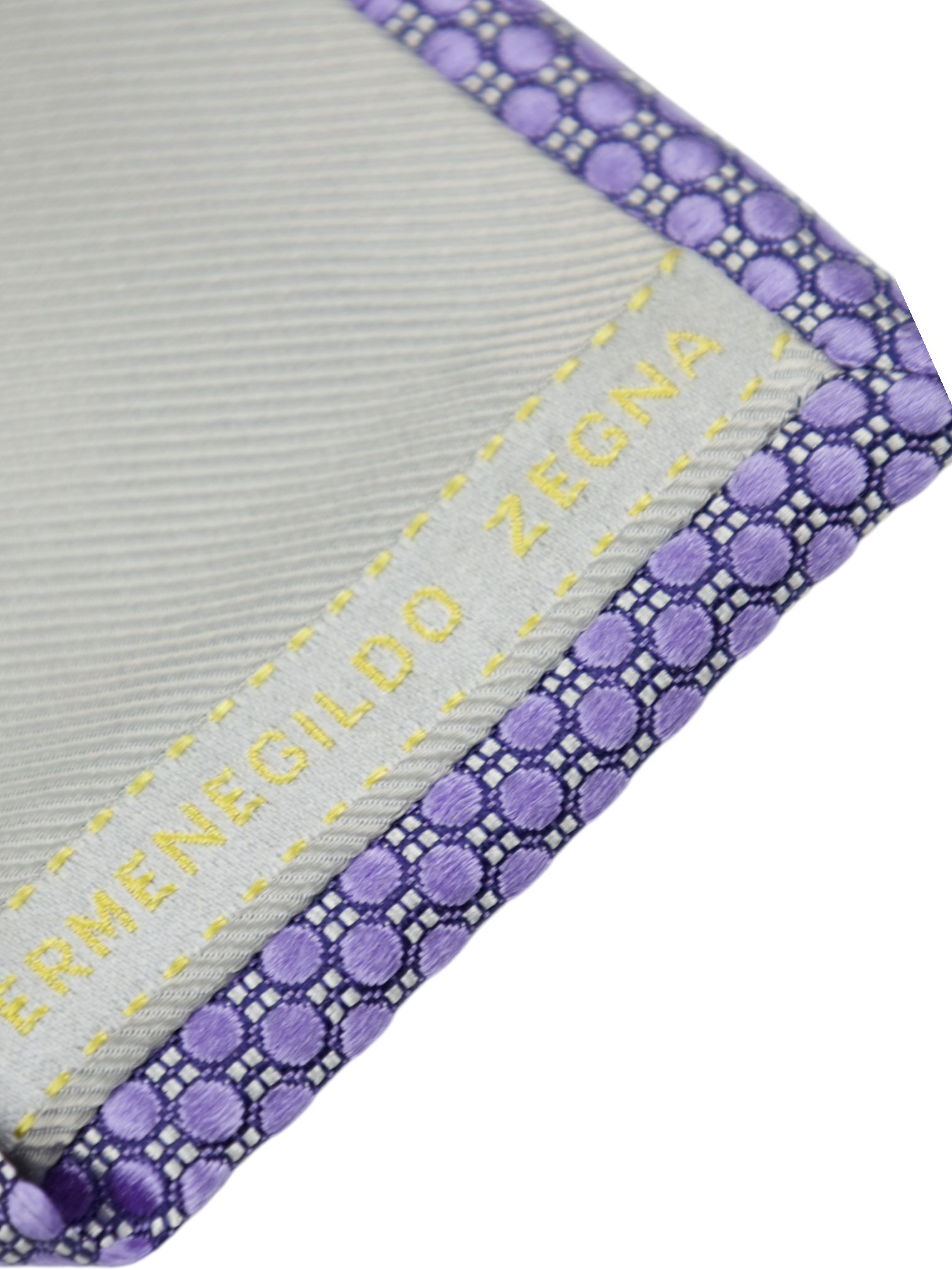 Ermenegildo Zegna Lilac Polkadot Silk Tie