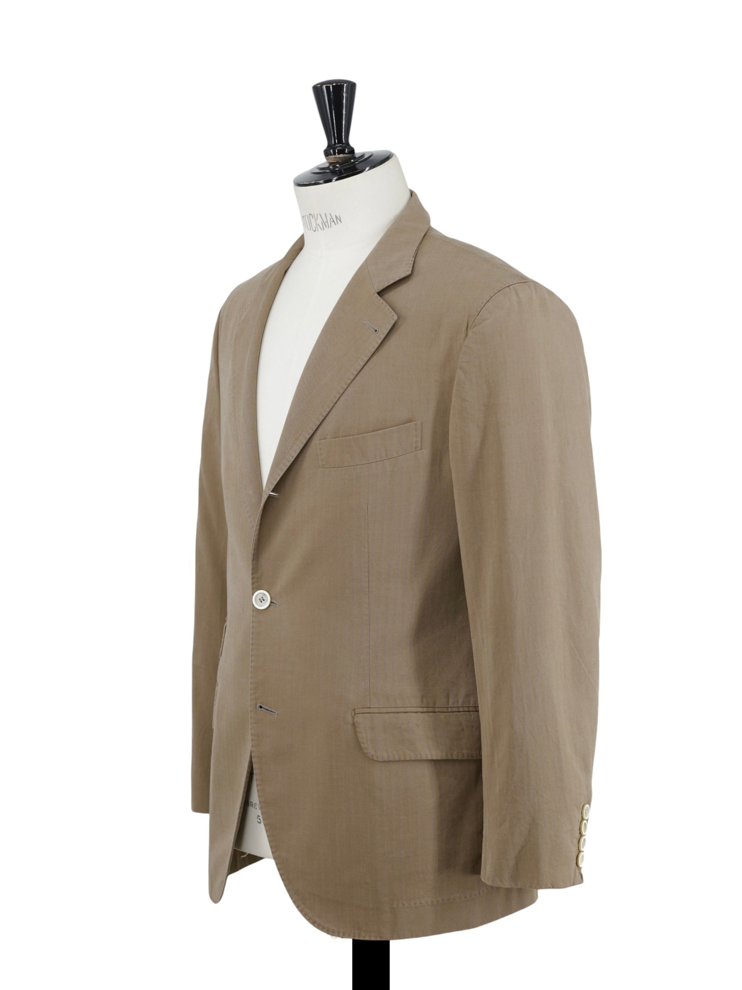 Brunello Cucinelli Brown Lightweight-Cotton Twill Summer Jacket