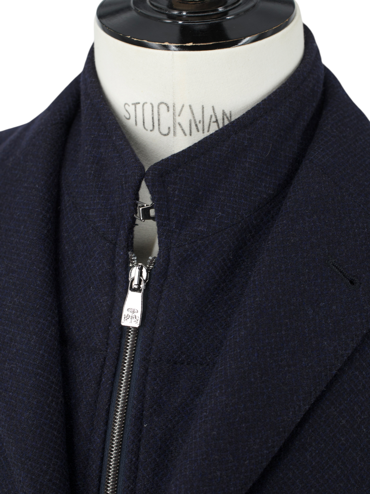 Corneliani ID Dark Blue Wool & Cashmere Milestone Fall Vespa Jacket