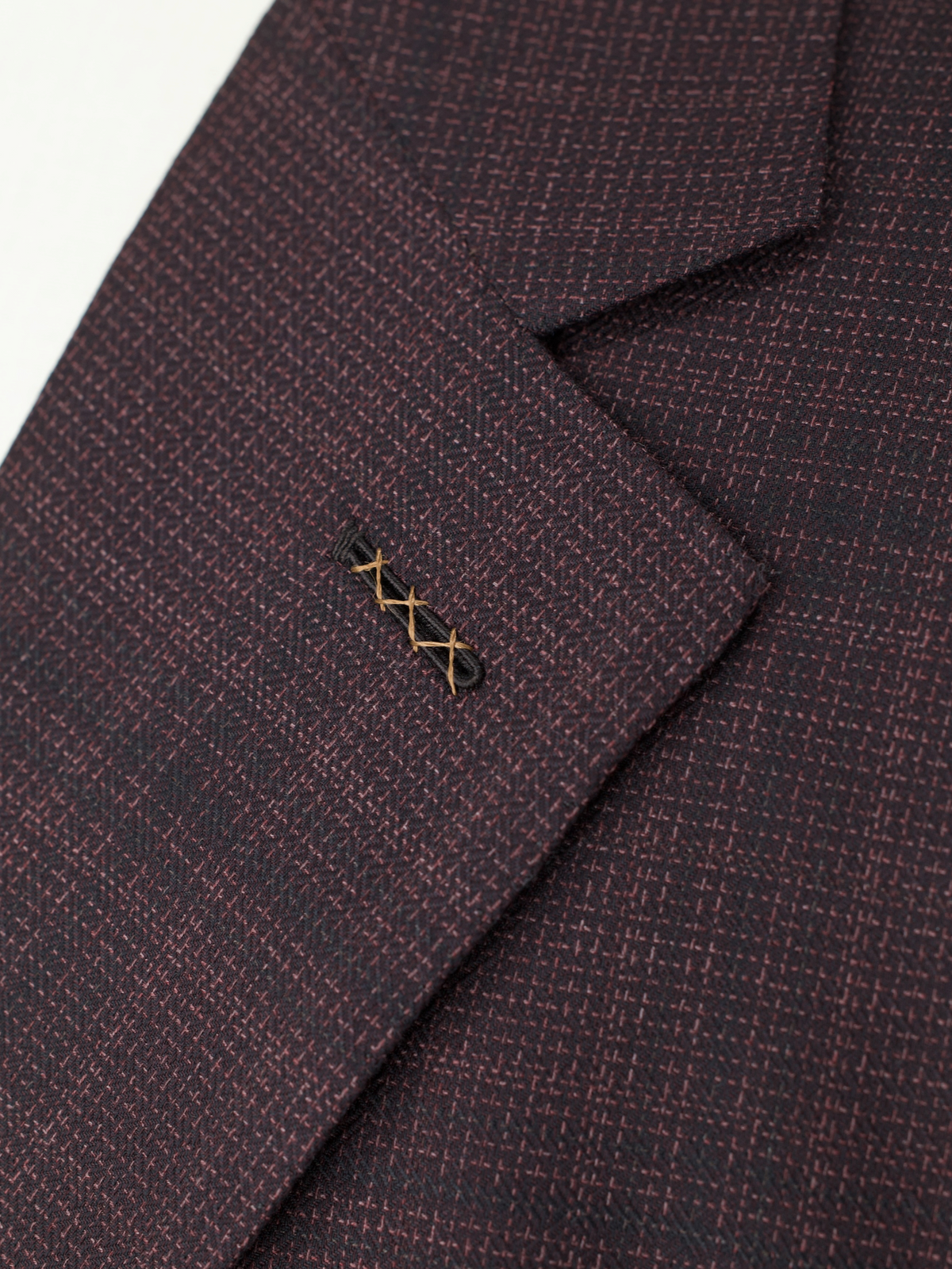 Ermenegildo Zegna Couture Burgundy "Centoventimila" Wool Checkered Jacket