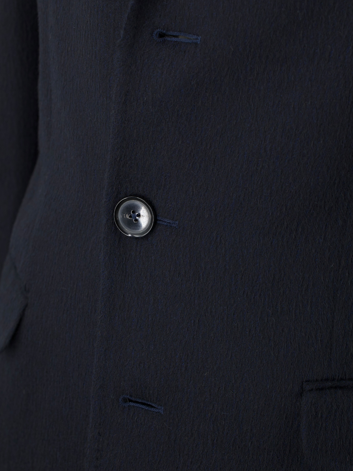 Ermenegildo Zegna Navy Plushy Alpaca & Wool Winter Overcoat