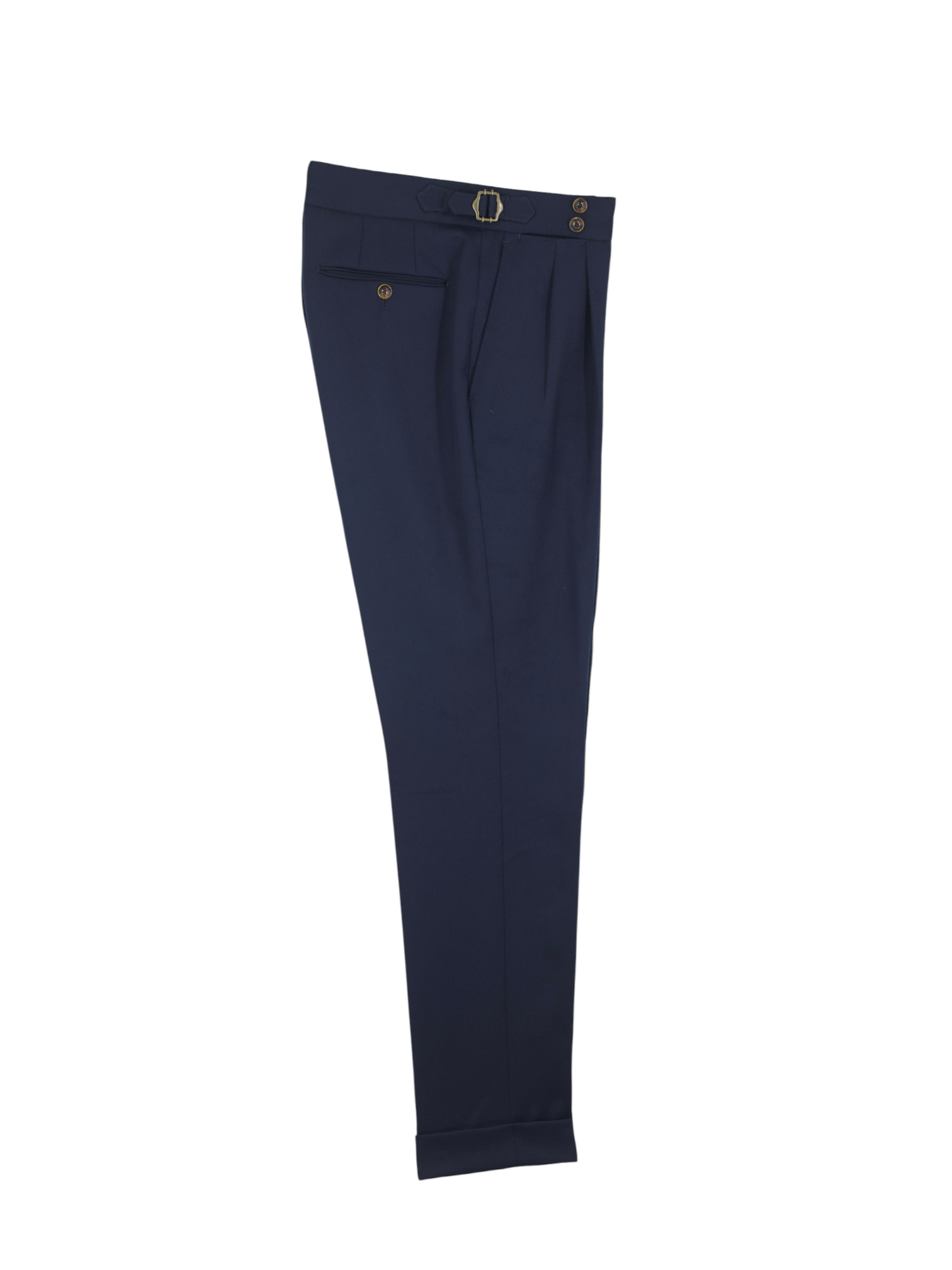 PT01 Navy Super 100's Wool Twill Sartorial "Gentleman-Fit" Trousers