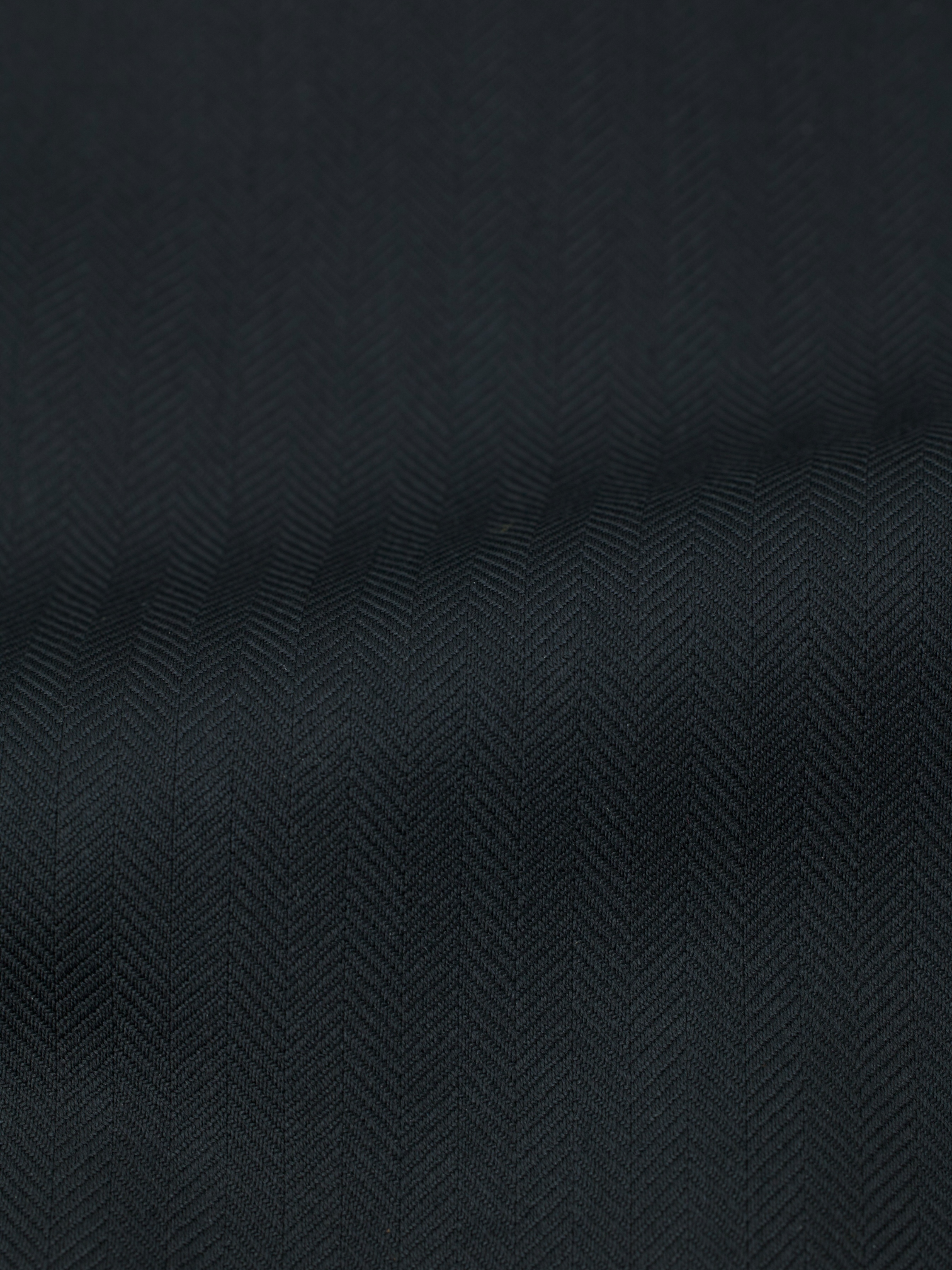 Canali Black Extrafine Wool Herringbone Jacket
