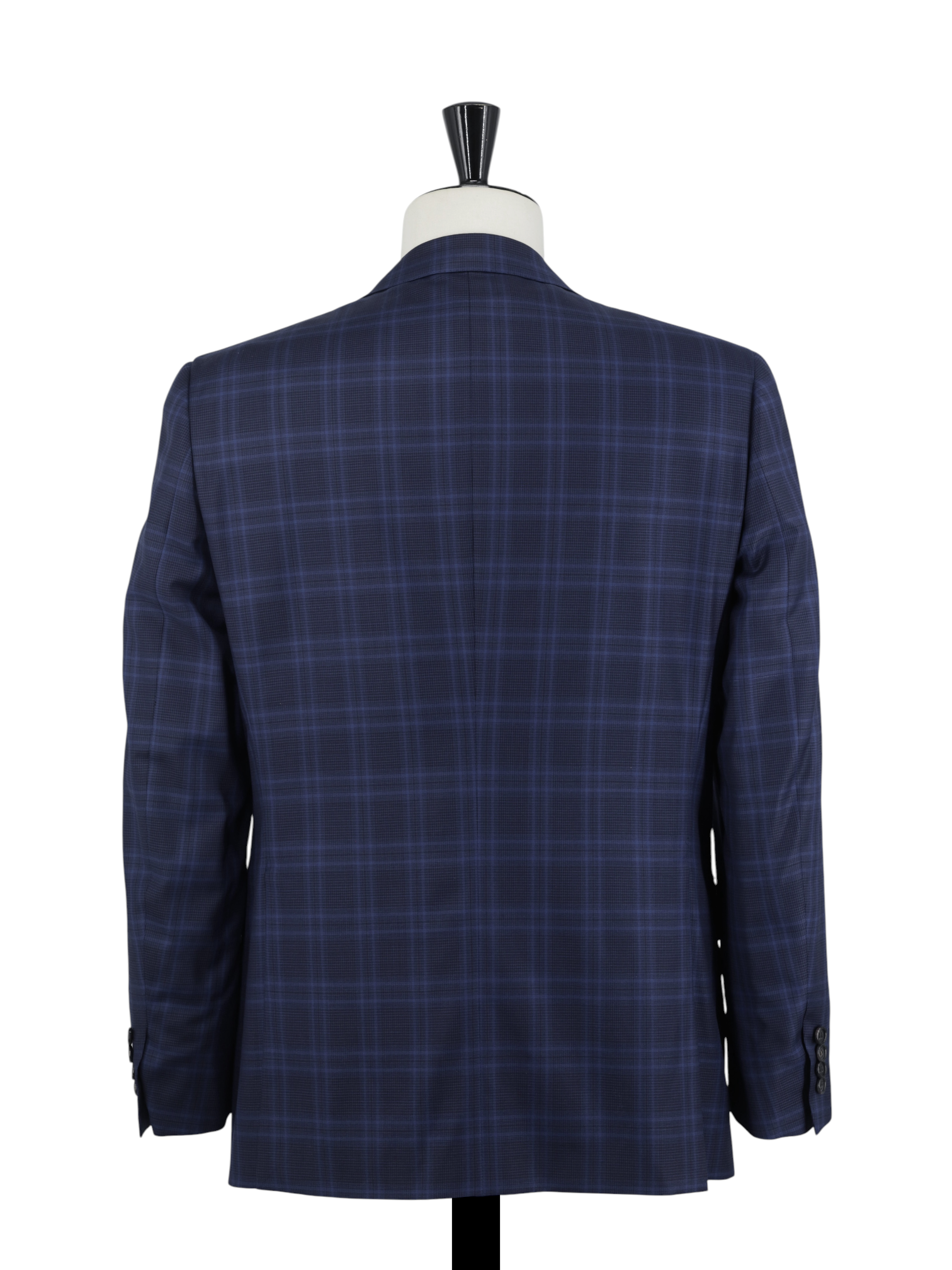 Brioni Dark Blue Fine-Wool Multi-Windowpane Brunico Suit