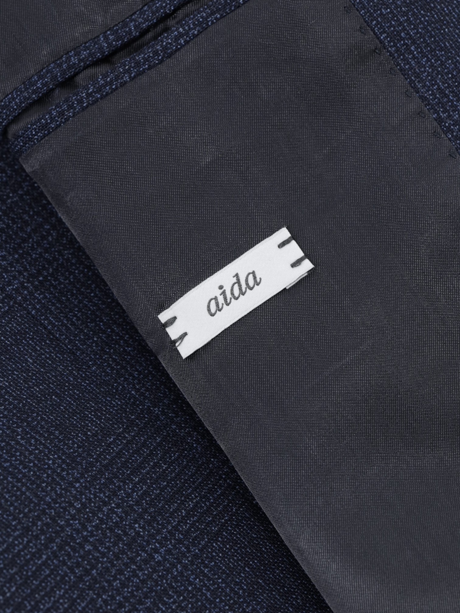 Caruso Dark Blue Wool Prince of Wales Aida Suit