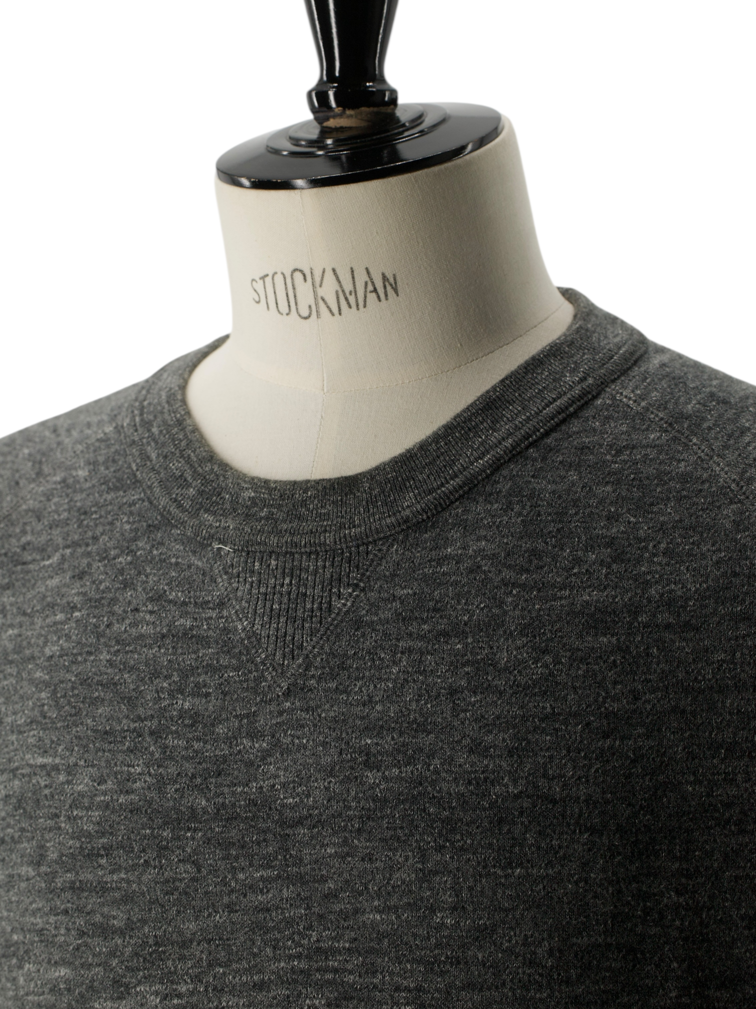 Tom Ford Grey Cotton Melange Round Neck Knitwear