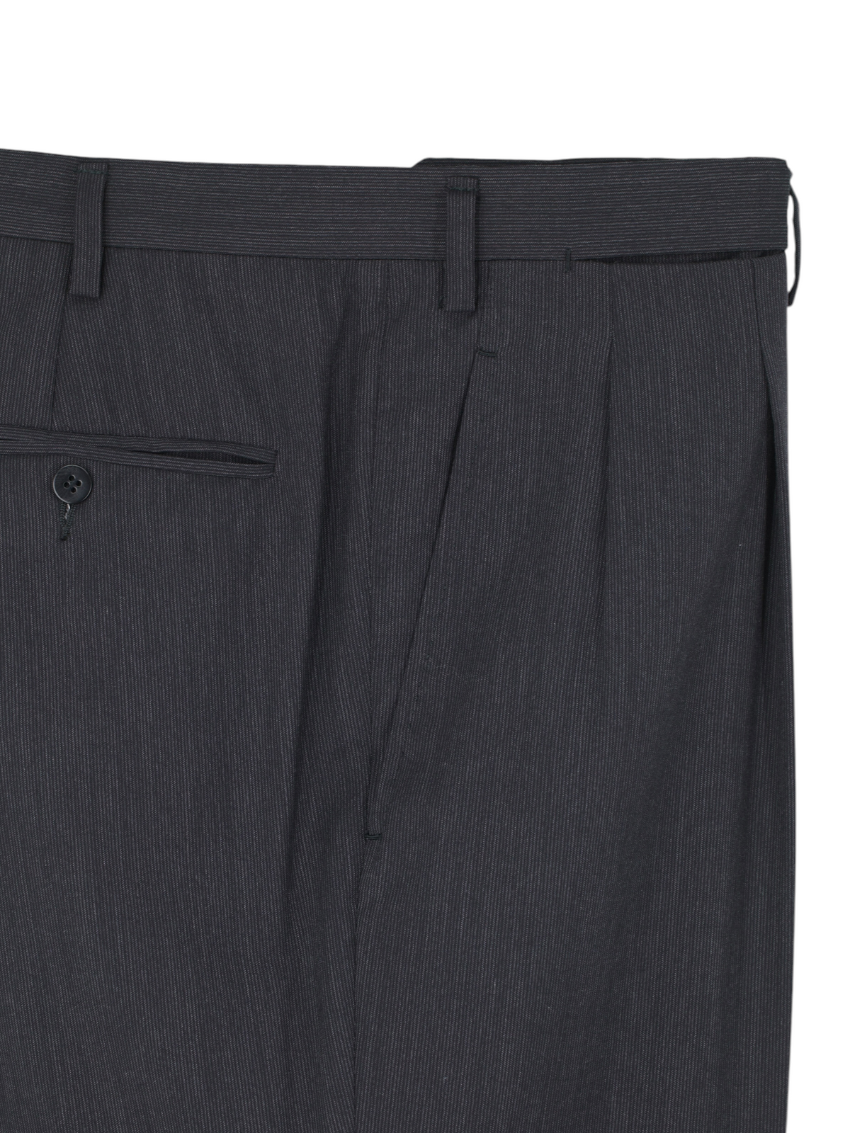 Kiton Dark Grey Vintage Super 150's "Diamante Blu" Micro-Stripe Suit