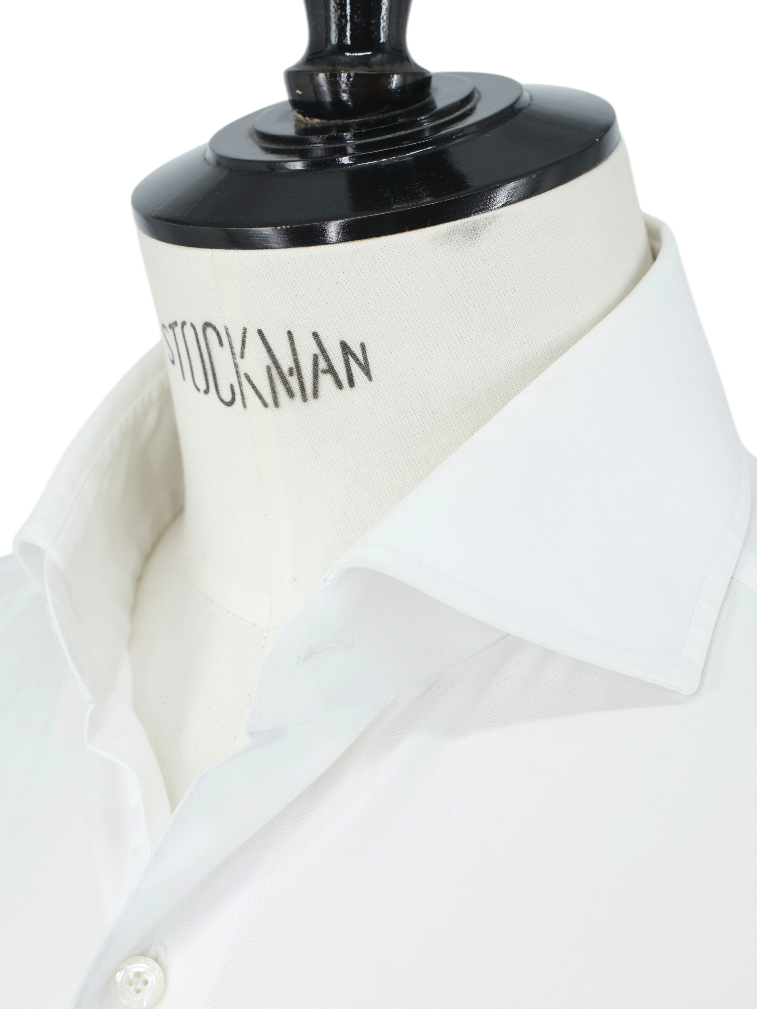 Finamore White Alumo Cotton Twill Eduardo Shirt