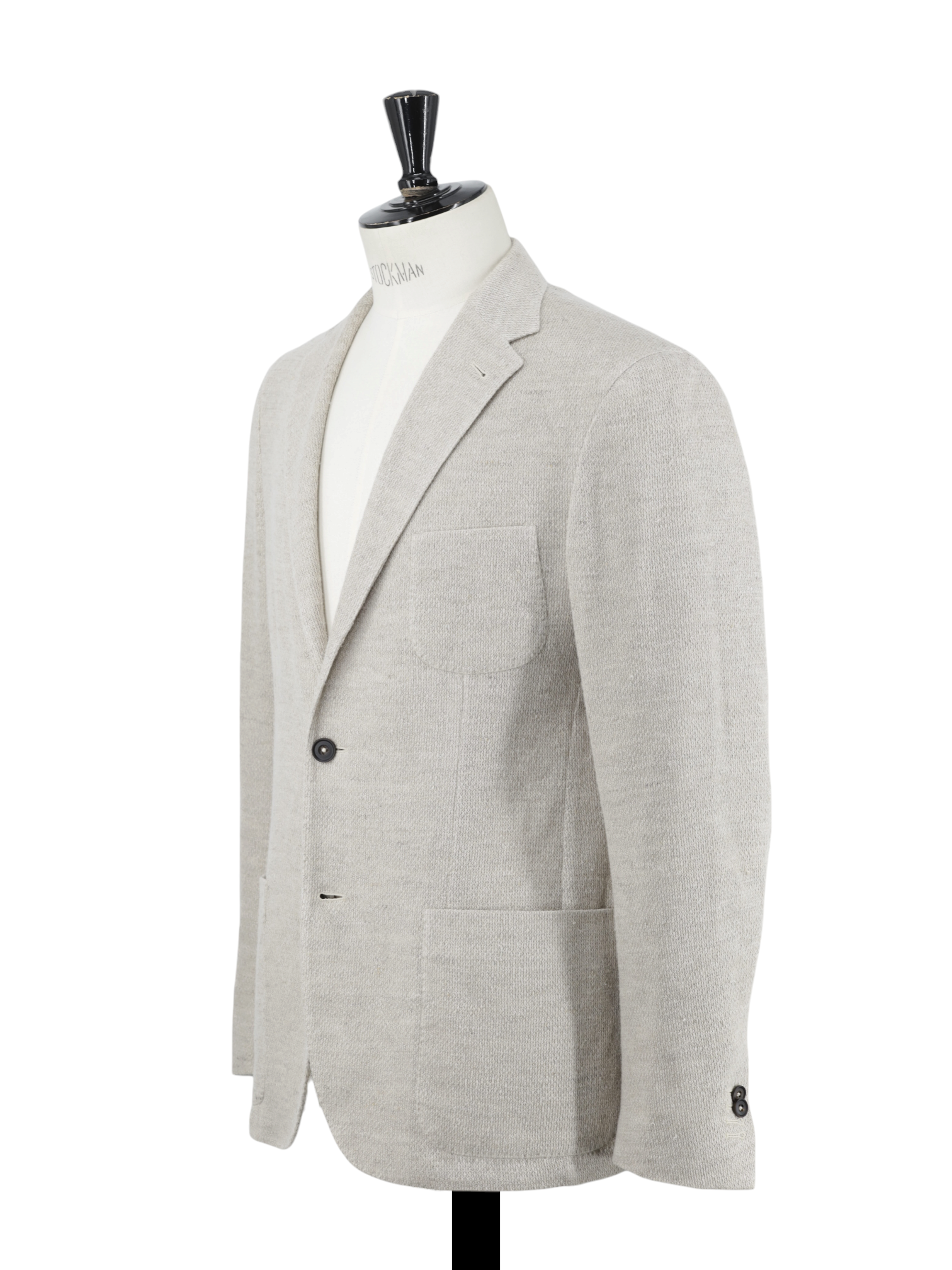 Corneliani Beige Linen & Lyocell Knitted "Adaptive Project" Jacket