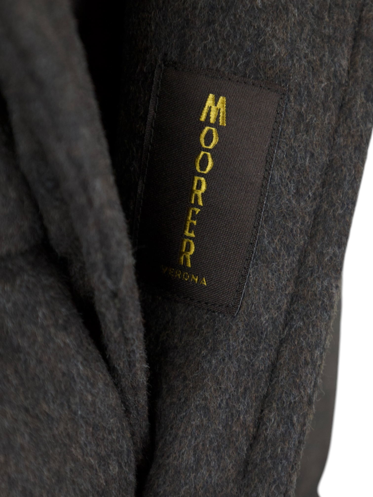 MooRER Dark Brown Wool & Cashmere Quilted "Costanzo" Parka