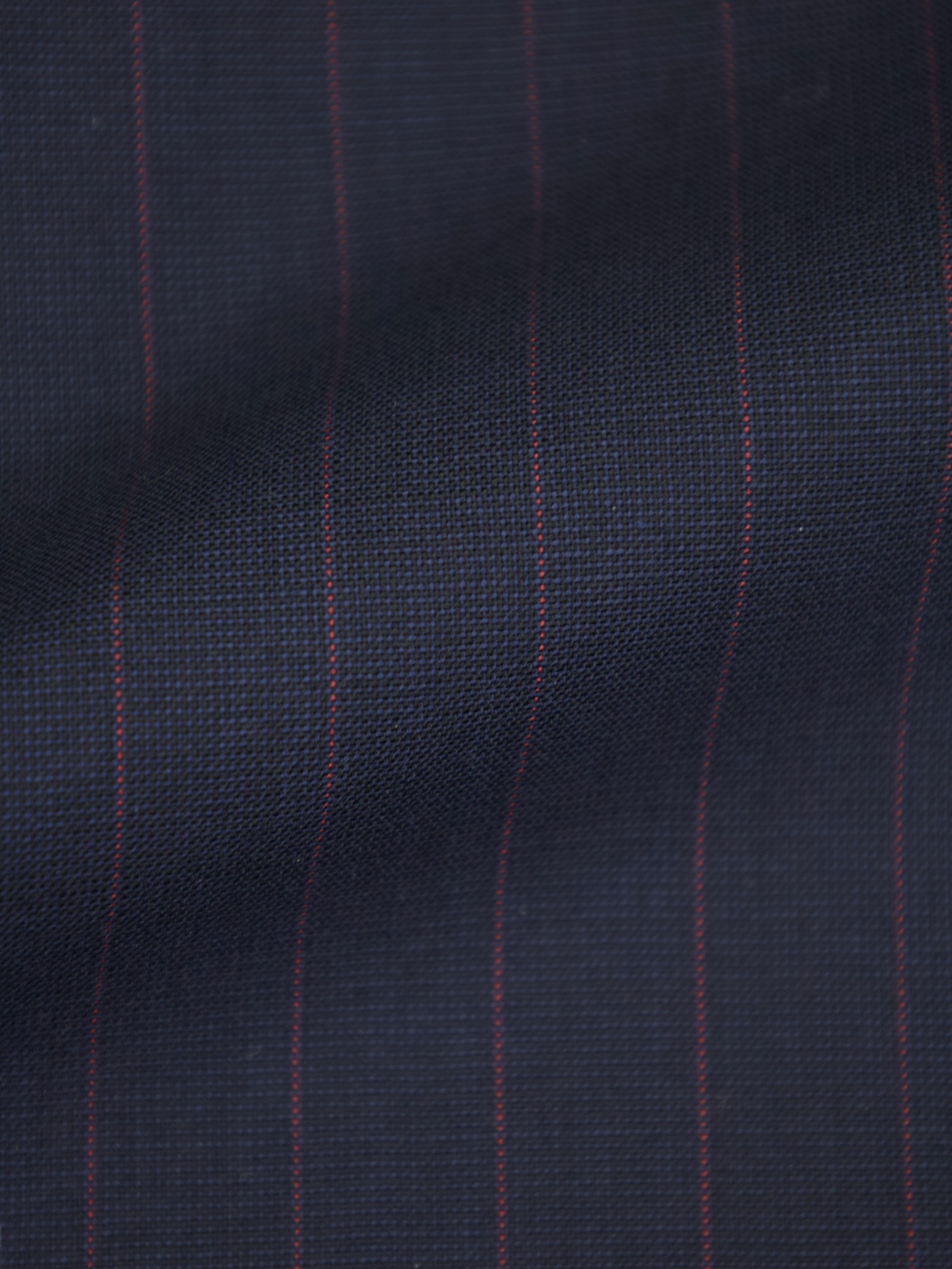 Kiton Navy & Red Fine-Wool Pinstripe Suit