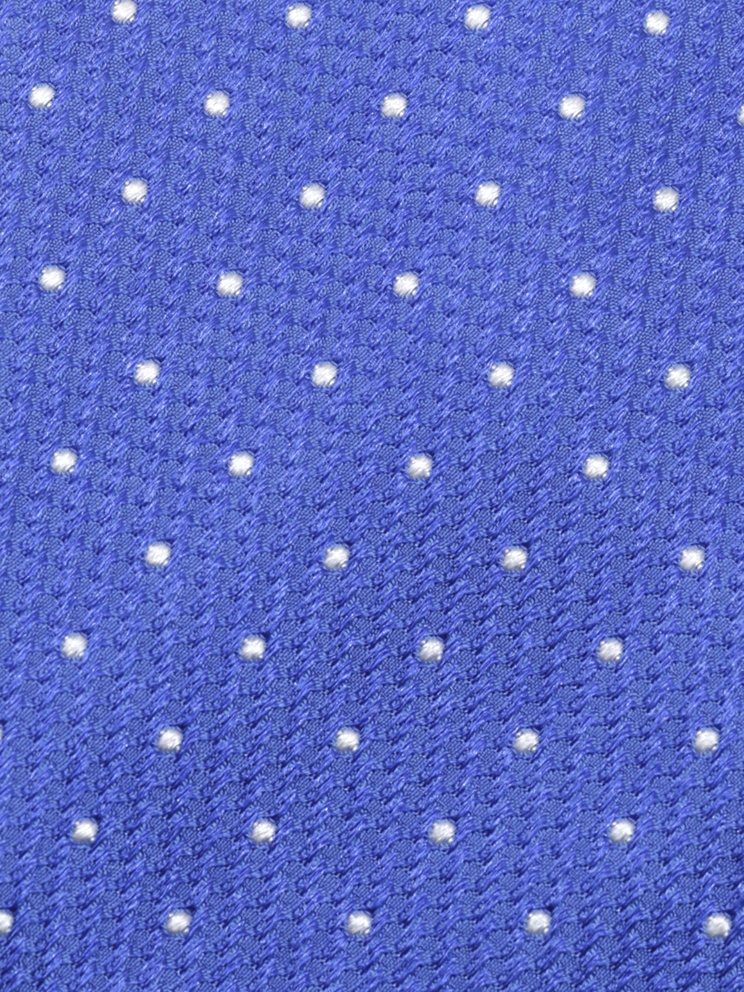 Turnbull & Asser Azure Blue & White Silk Polkadot Tie