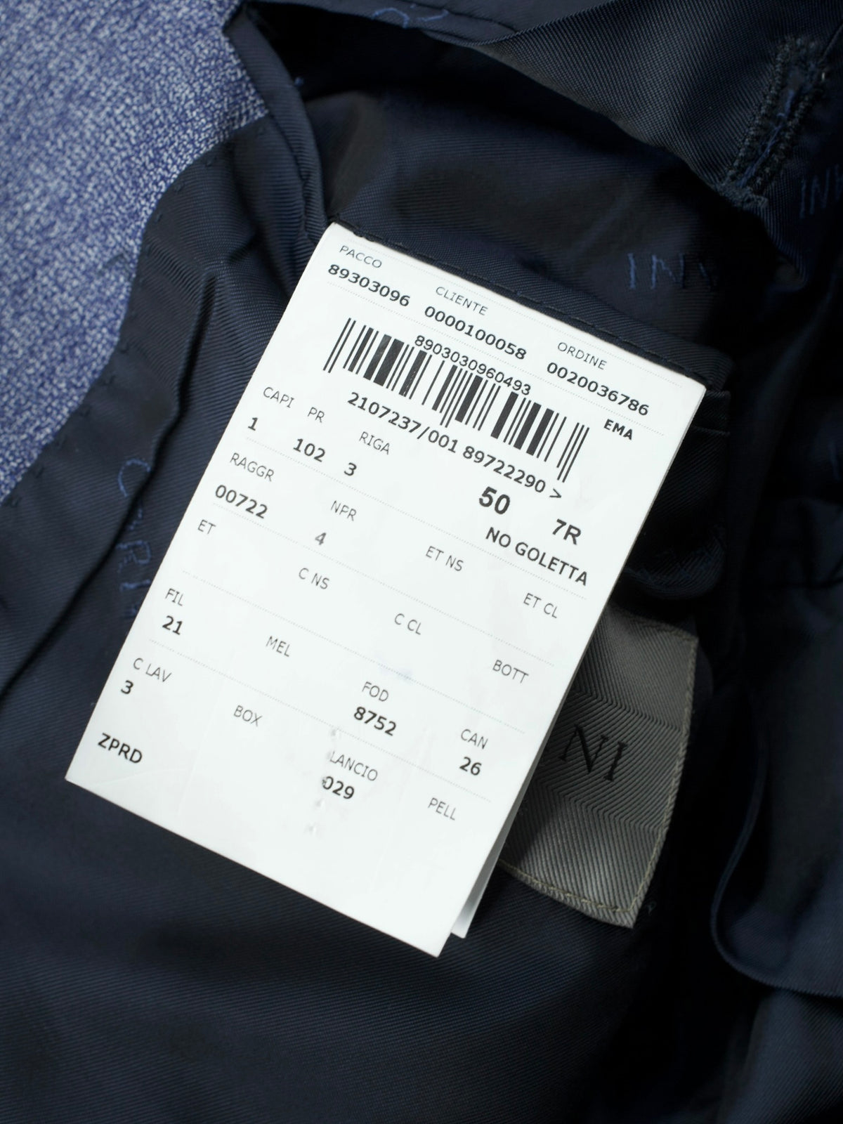 Corneliani Steel Blue Wool Micro-Pattern Suit