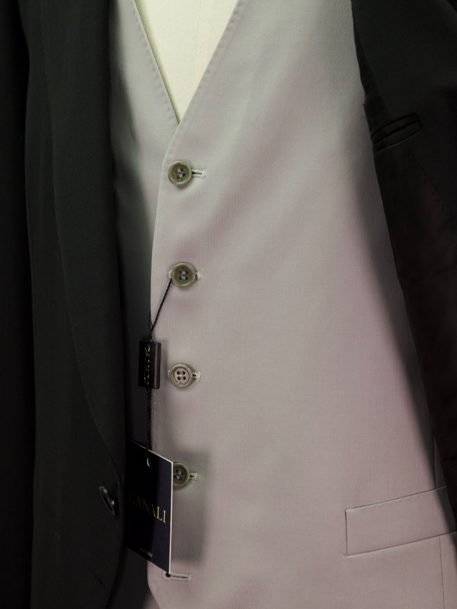 Canali Black & Grey 3-Piece Fine-Wool Ceremonial Morning Suit