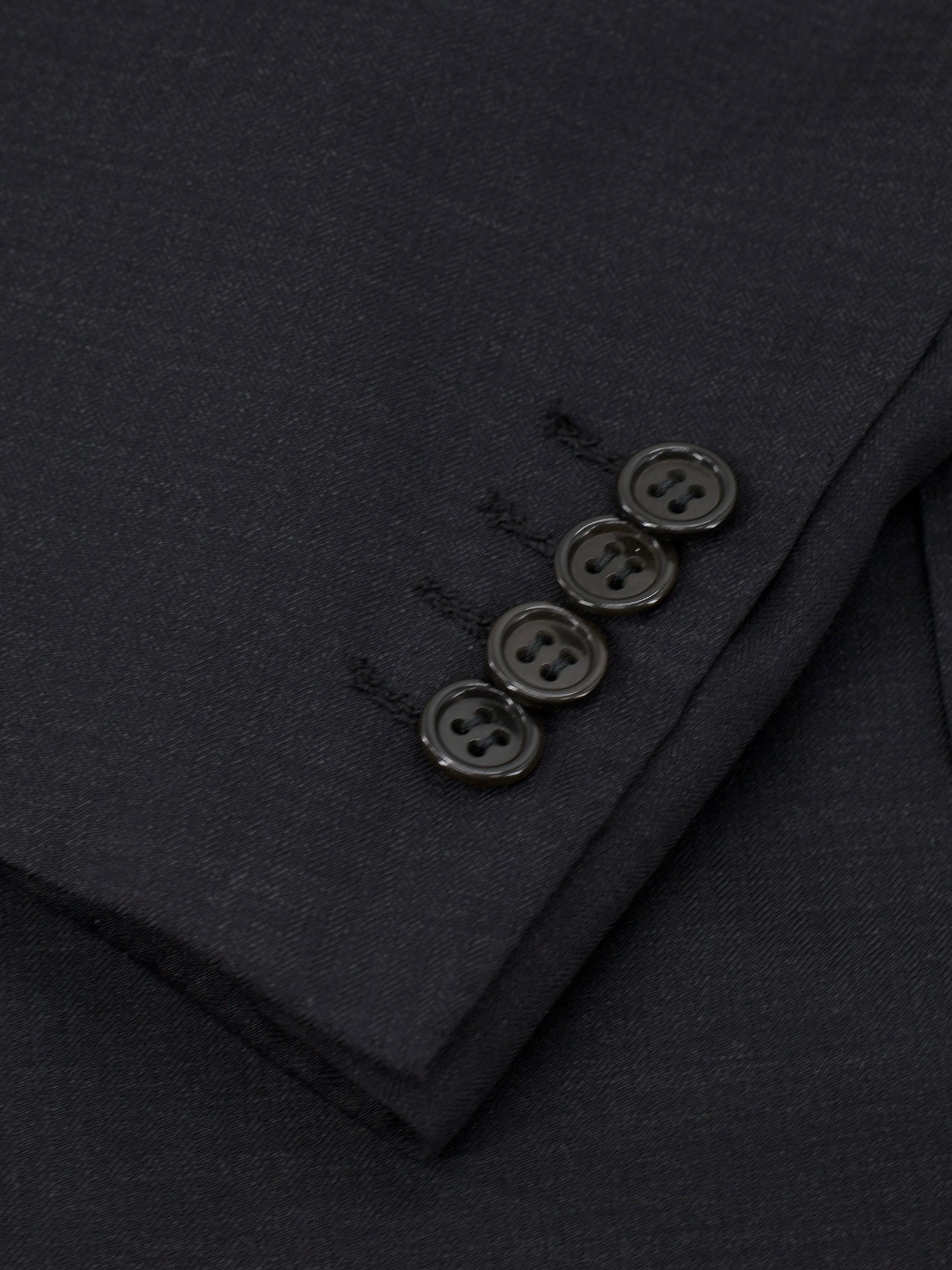 Kiton Vintage Anthracite Fine-Wool Double Breasted Straight Fit Suit