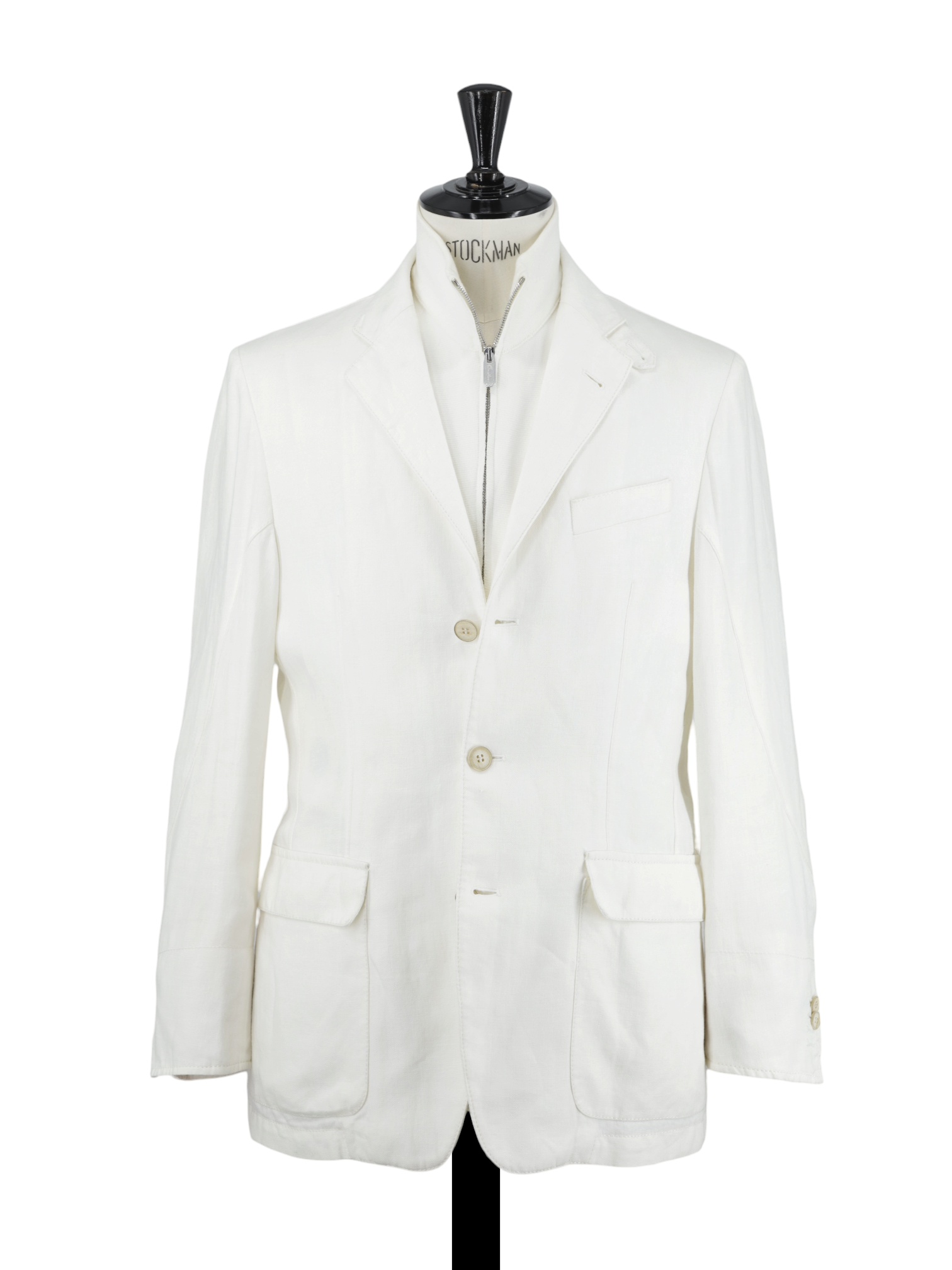 Corneliani ID White Pure-Linen Vespa Jacket