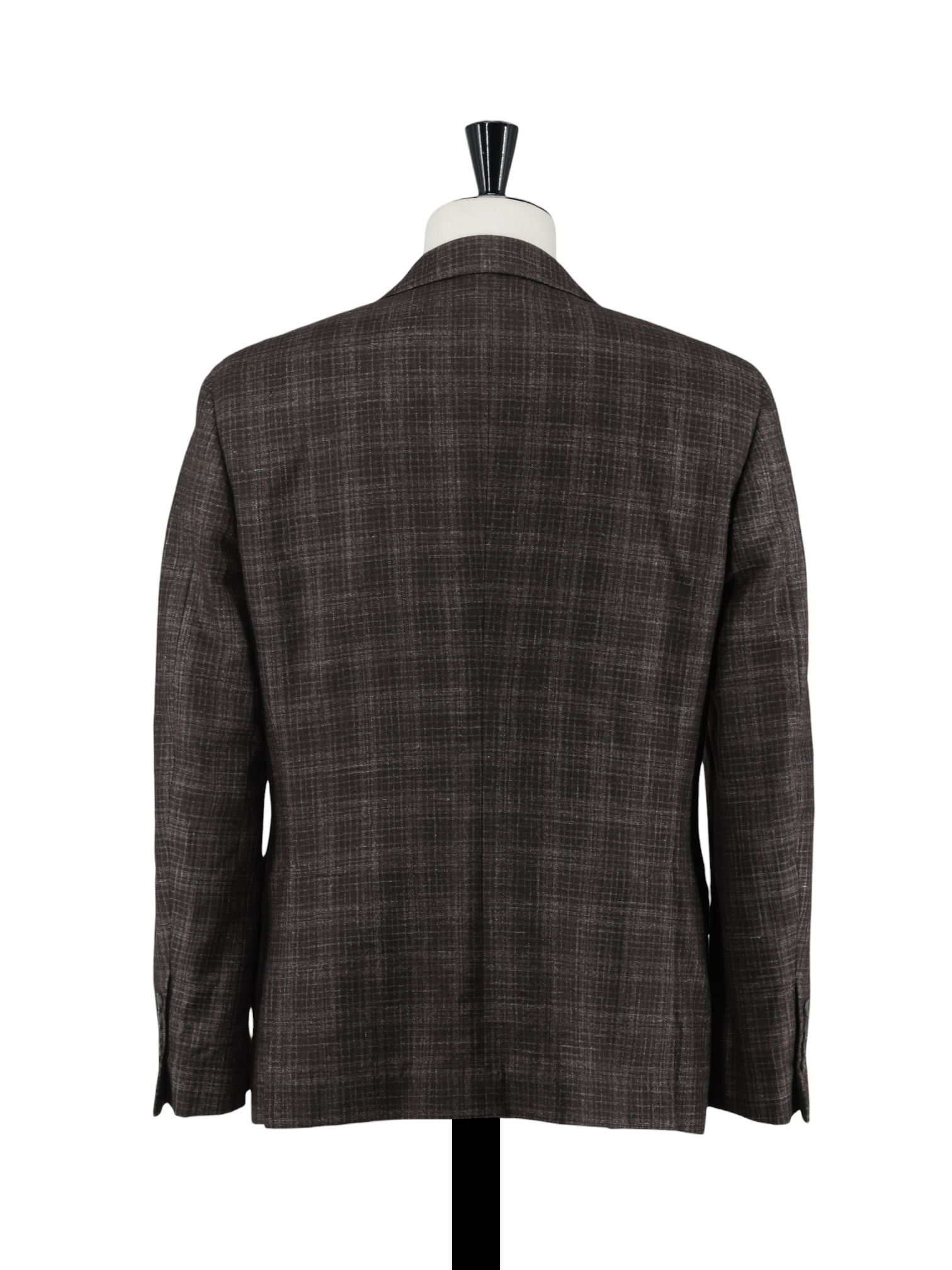 Brunello Cucinelli Dark Brown Wool, Silk, Linen & Cashmere Mélange Jacket