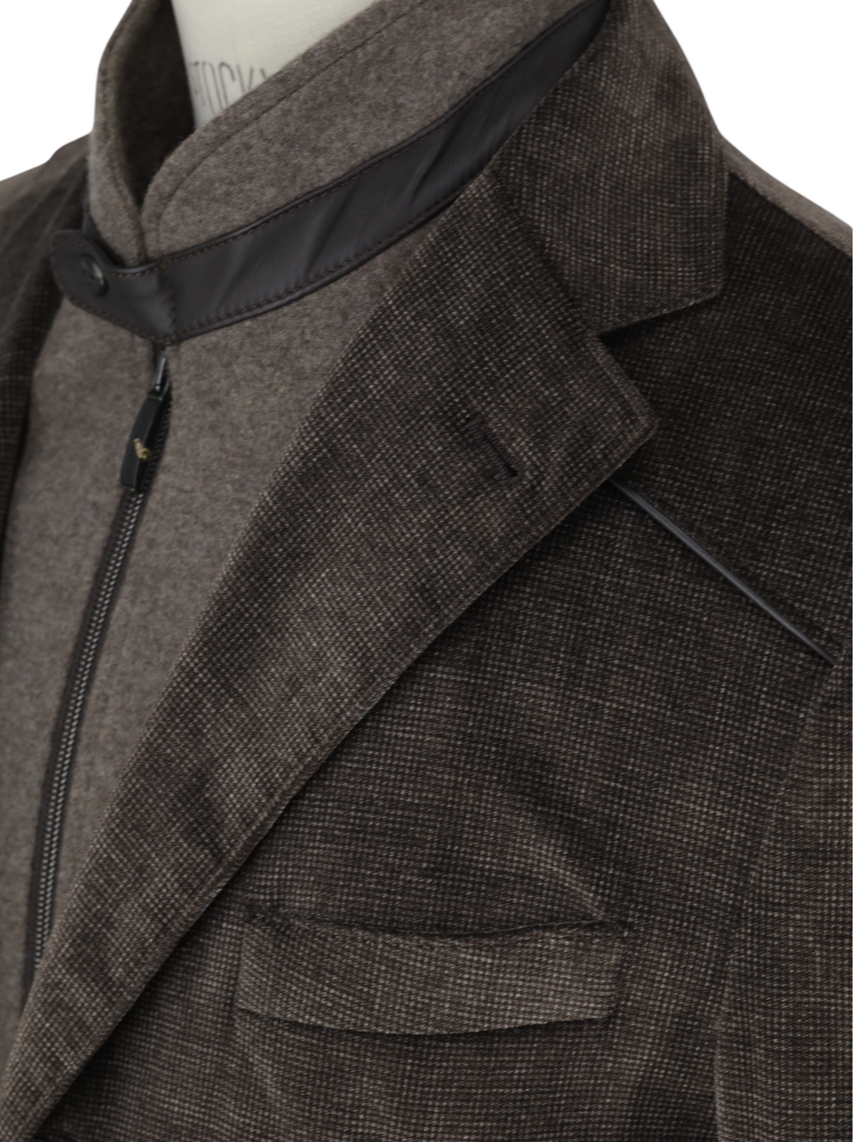 Corneliani Brown Cotton-Stretch Moleskin Pinpoint Vespa Jacket
