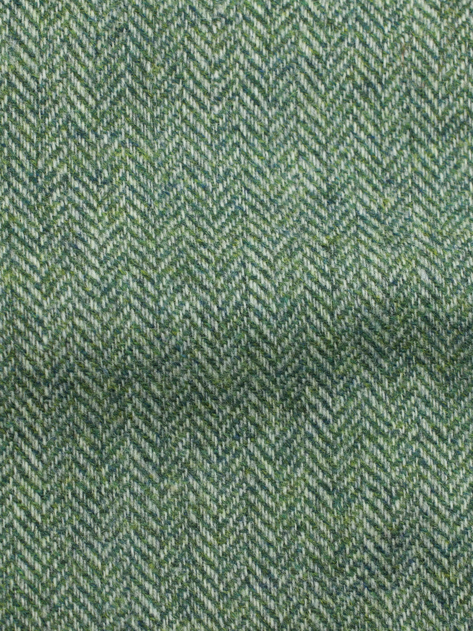 Orazio Luciano Pistache Green Tweed Norfolk-Inspired Herringbone Jacket