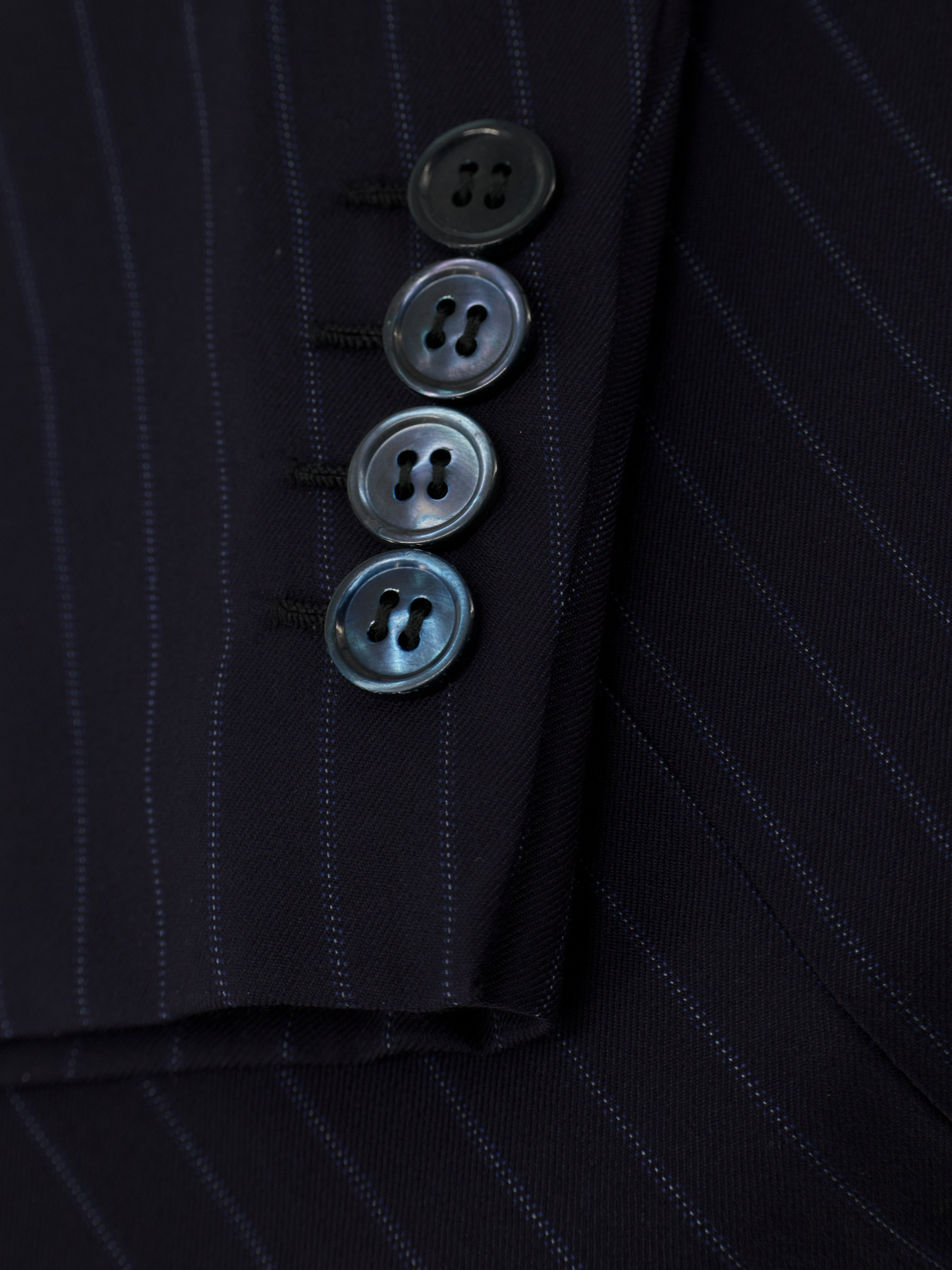 Brioni Dark Blue Super 150's Pinstripe Senato Suit