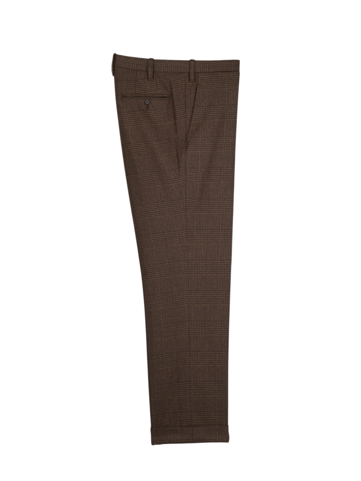 Kiton Brown Pure Plushy-Cashmere Prince of Wales Winter Suit