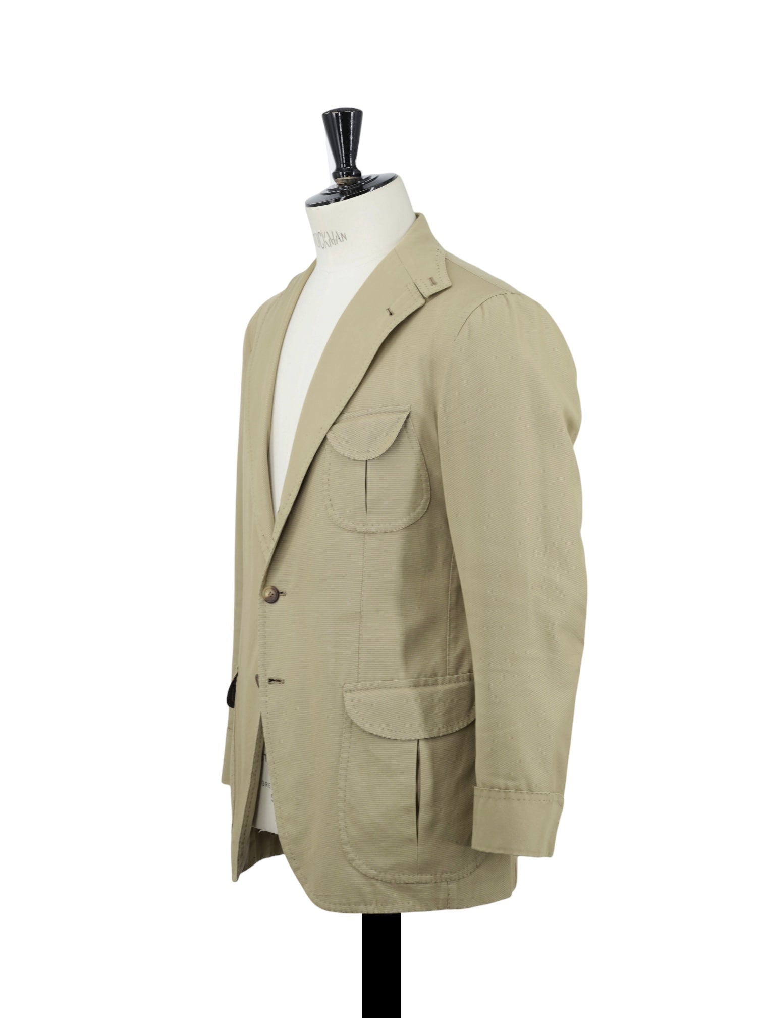 Orazio Luciano Beige Pure-Cotton Sartorial-Safari Jacket