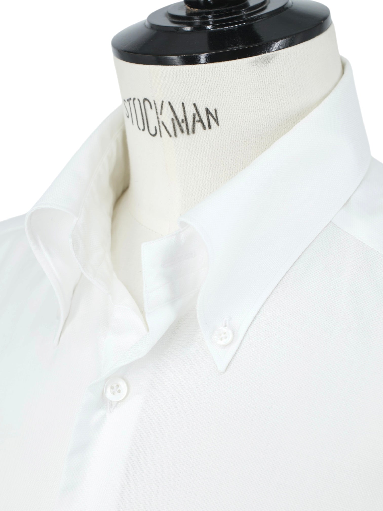 Fray White Lightweight-Cotton Button-Down Pinpoint Shirt