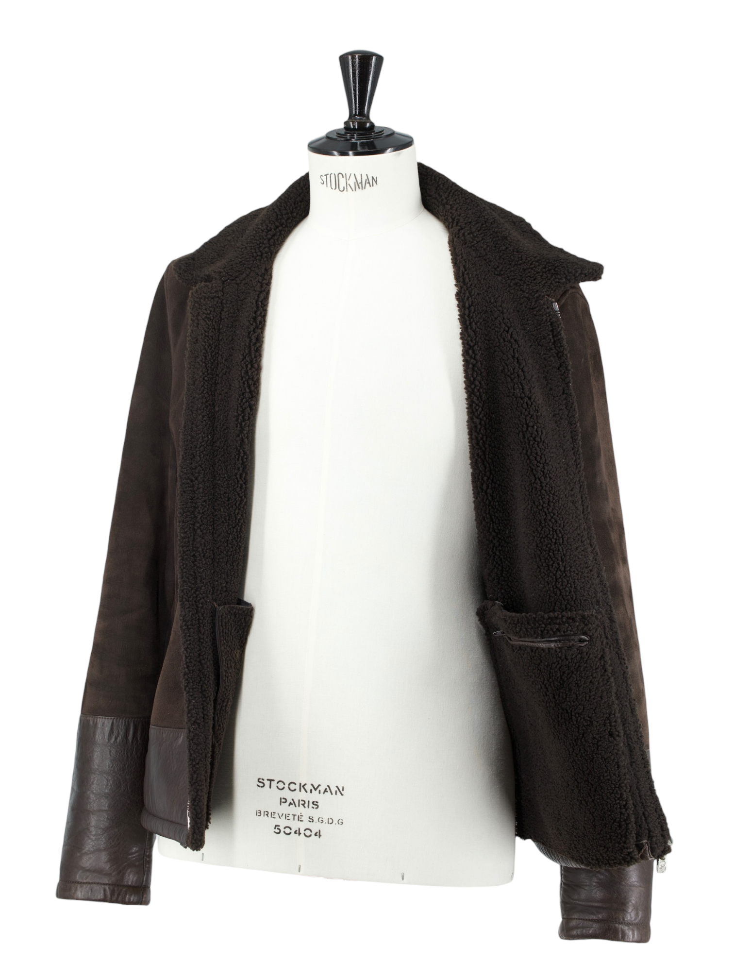 Corneliani Dark Brown Lambskin-Suède Lammy Blouson Jacket