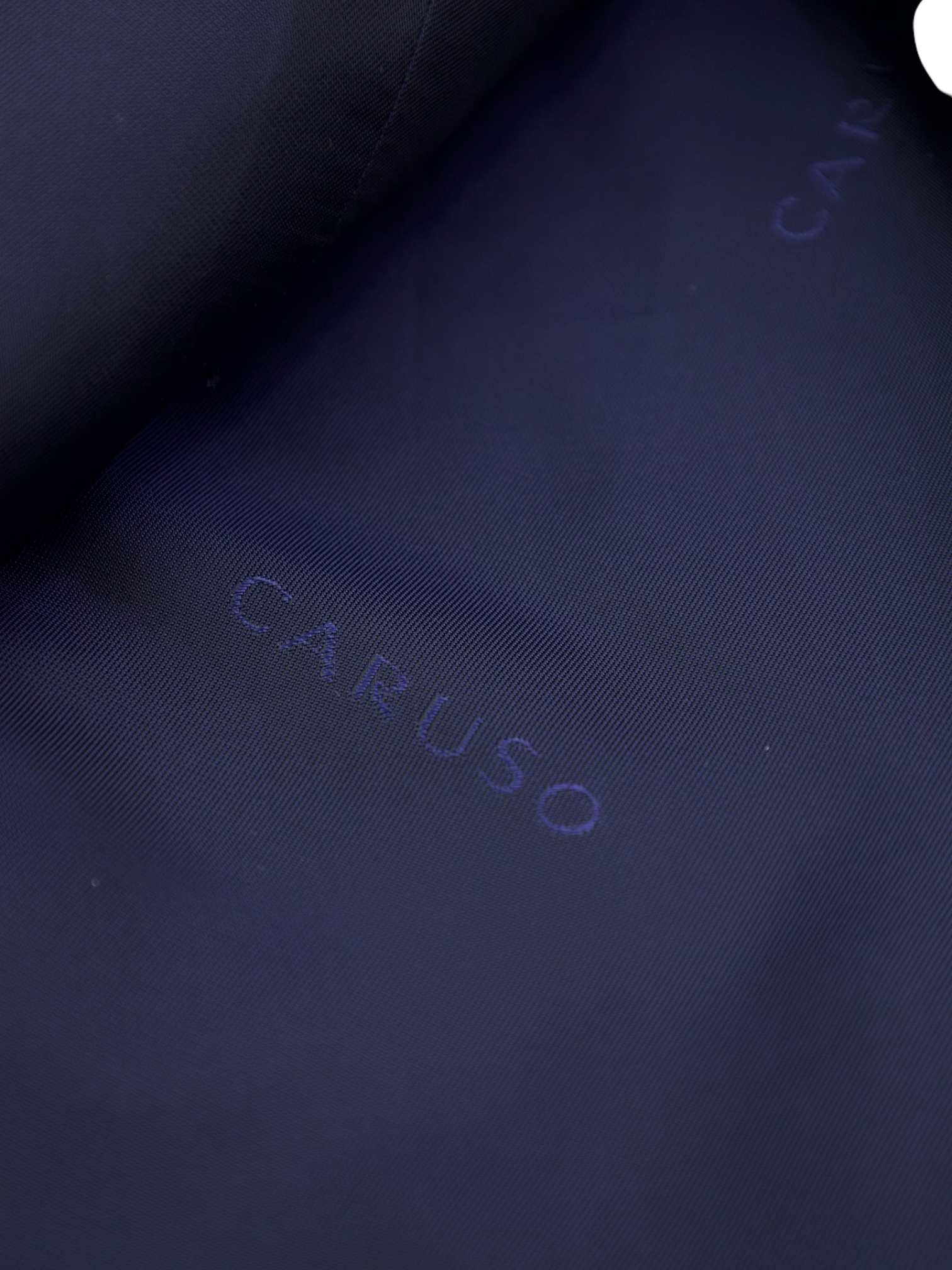 Caruso Royal Blue Wool Twill Waistcoat