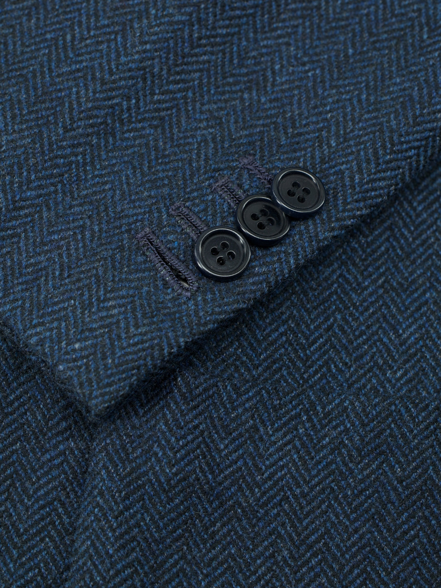 Kiton Dark Teal Pure-Cashmere Herringbone "Cipa 1960" Jacket