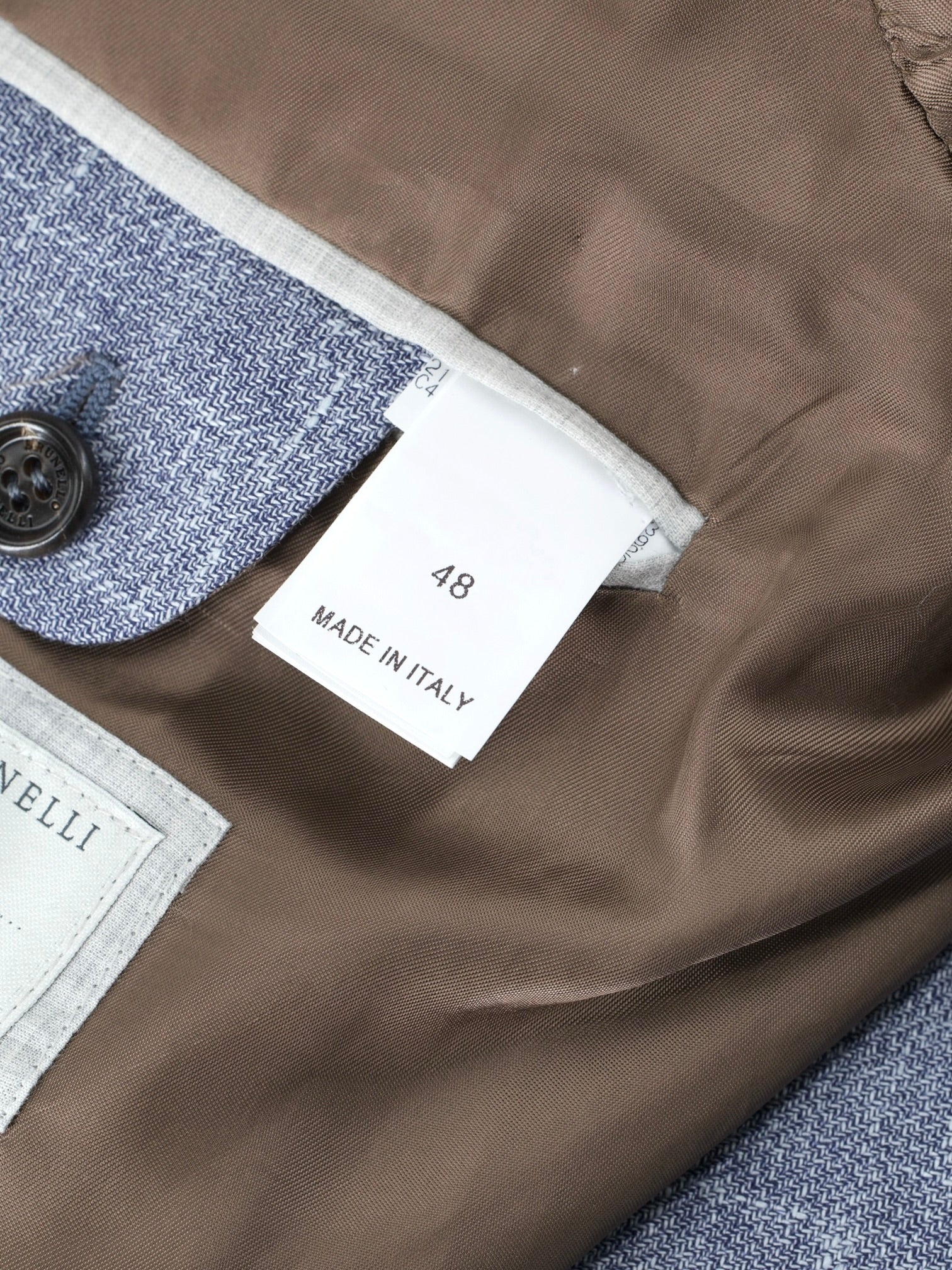 Brunello Cucinelli Steel Blue Linen, Wool & Silk Melange Suit