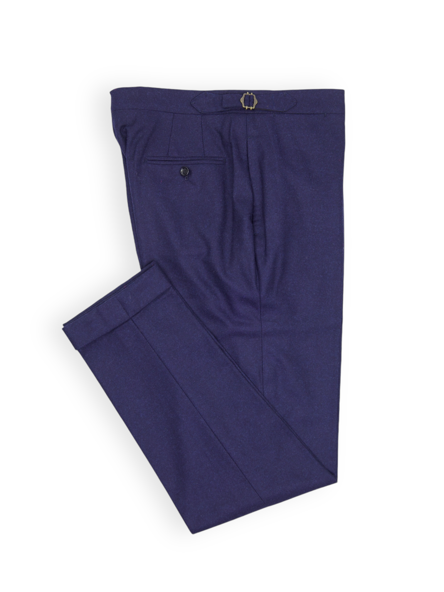 Saint Gregory Royal Blue Fox Brothers Flannel Sartorial Trousers