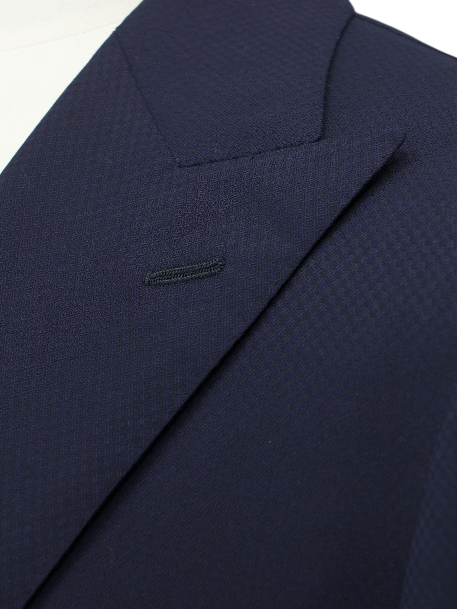 Cesare Attolini Navy Fine-Wool Micro-Pattern Jacket