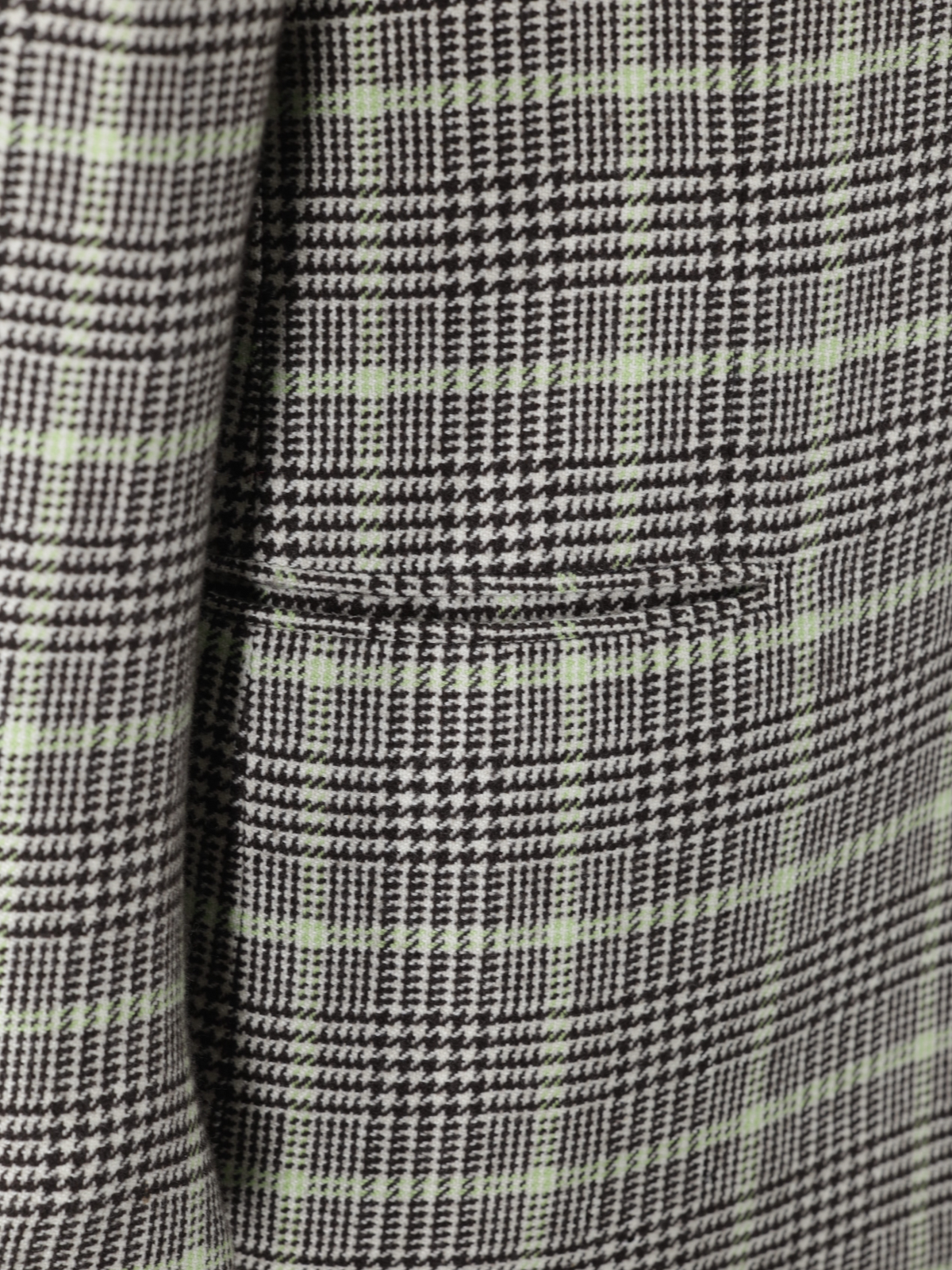 Luigi Borrelli Grey & Light Green Pure Cashmere Prince of Wales Jacket
