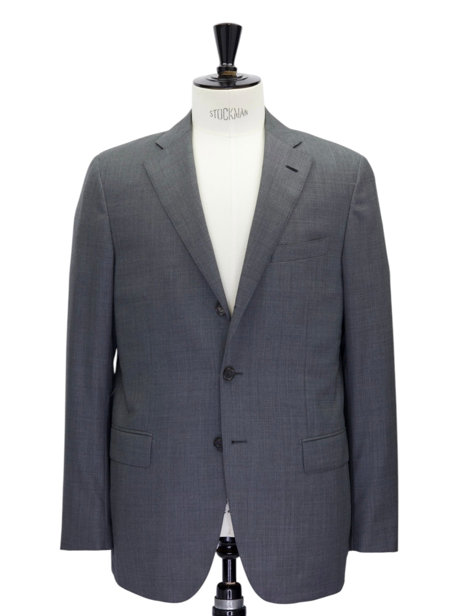 Caruso Grey Sharkskin Super 150's "Quattroventi" Suit + Extra Trousers