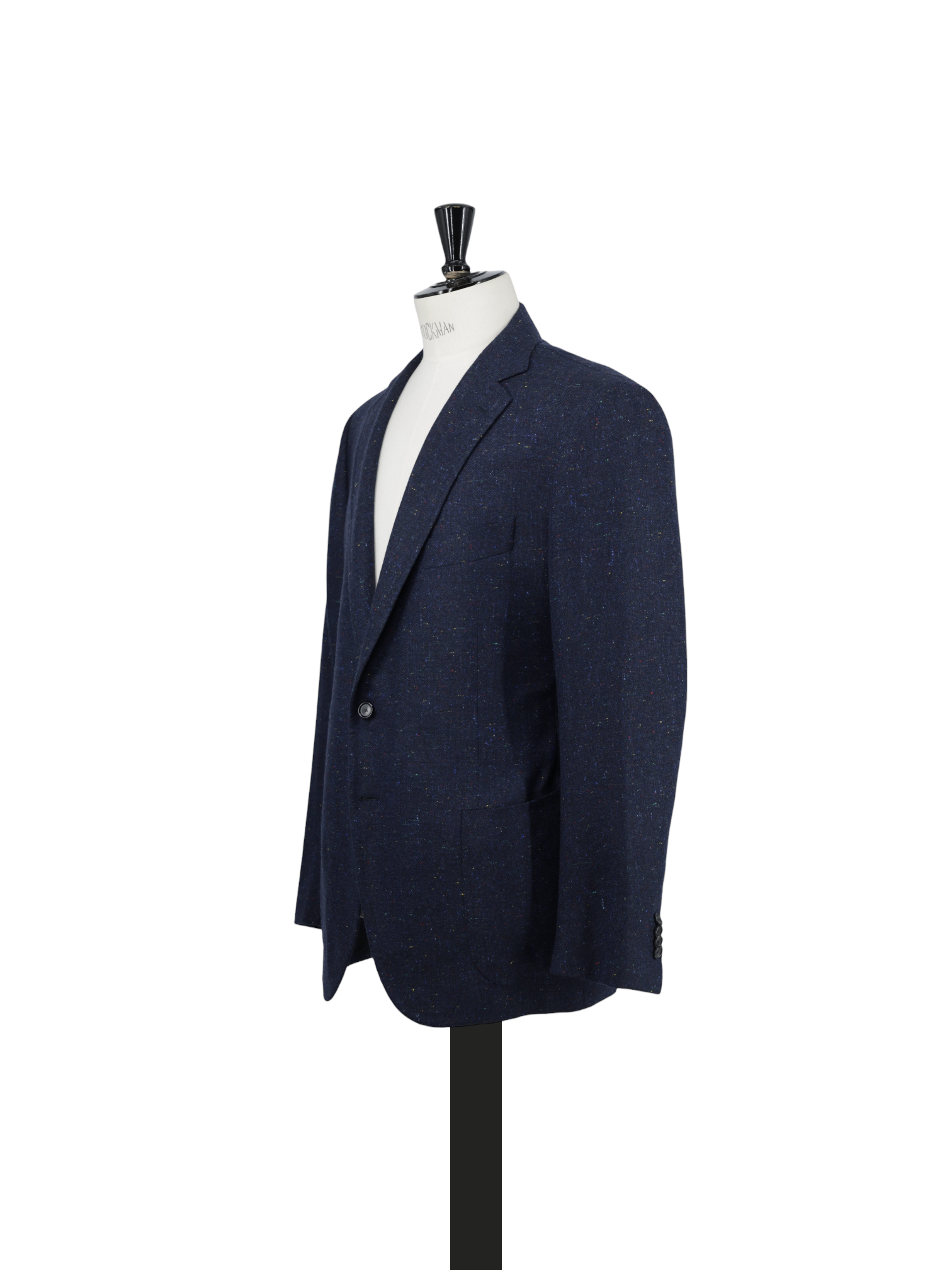 Cesare Attolini Dark Blue Cashmere & Silk Multicolor Donegal Jacket