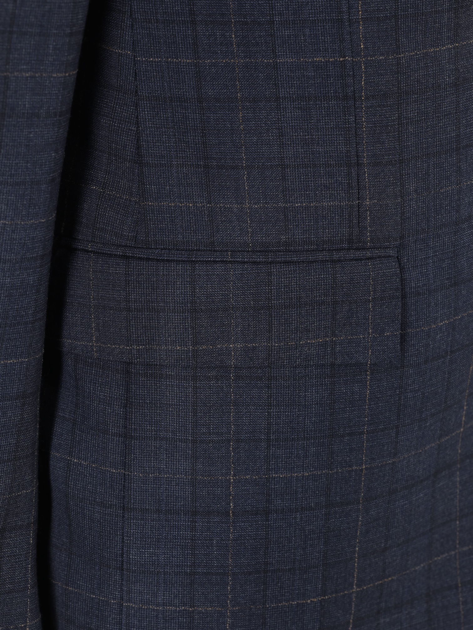 Corneliani Steel Grey & Bronze Super 130's Windowpane Academy Suit